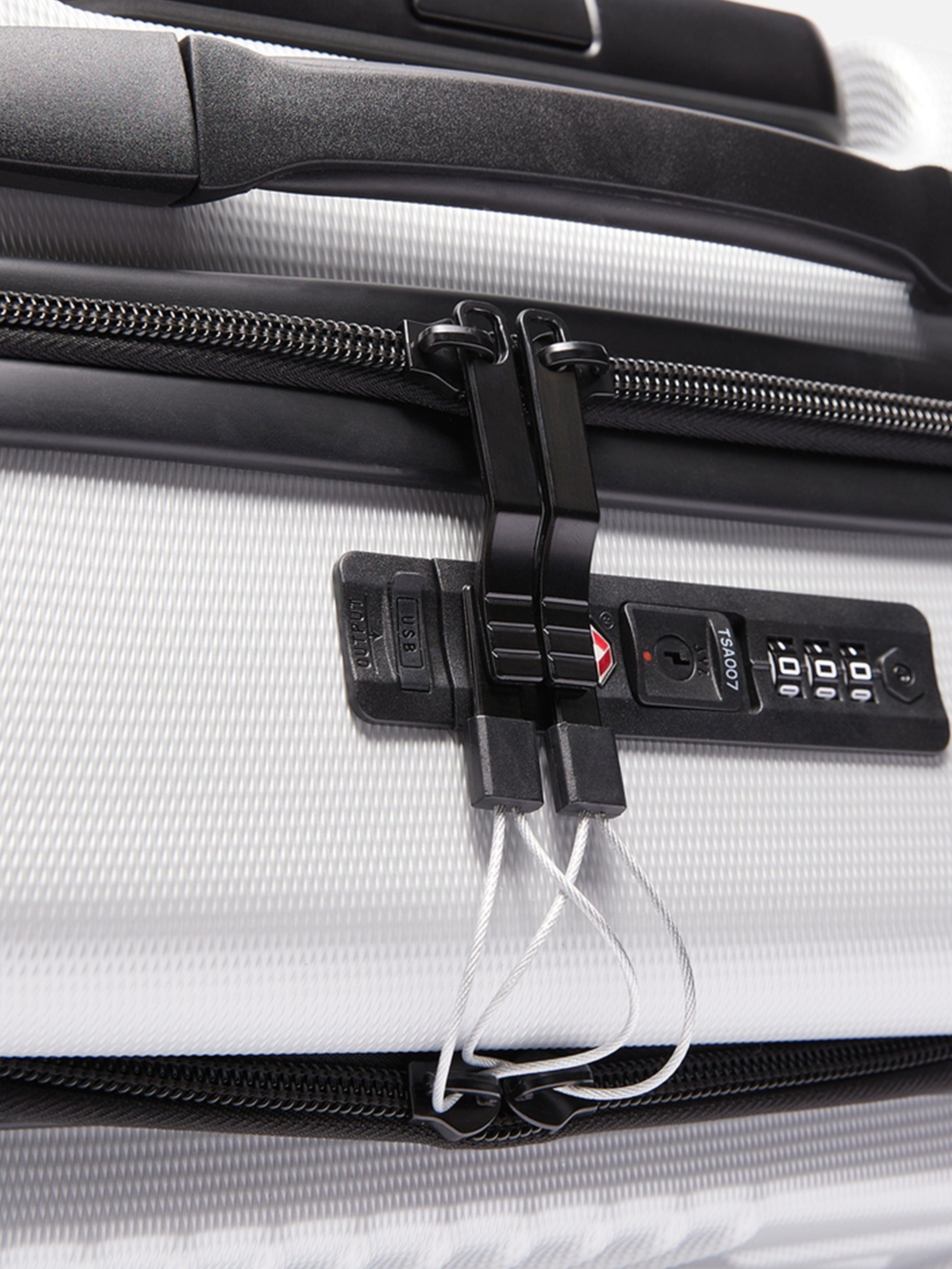 Valentino Explorer Small Size Carry On Suitcase in Silver (50cm)