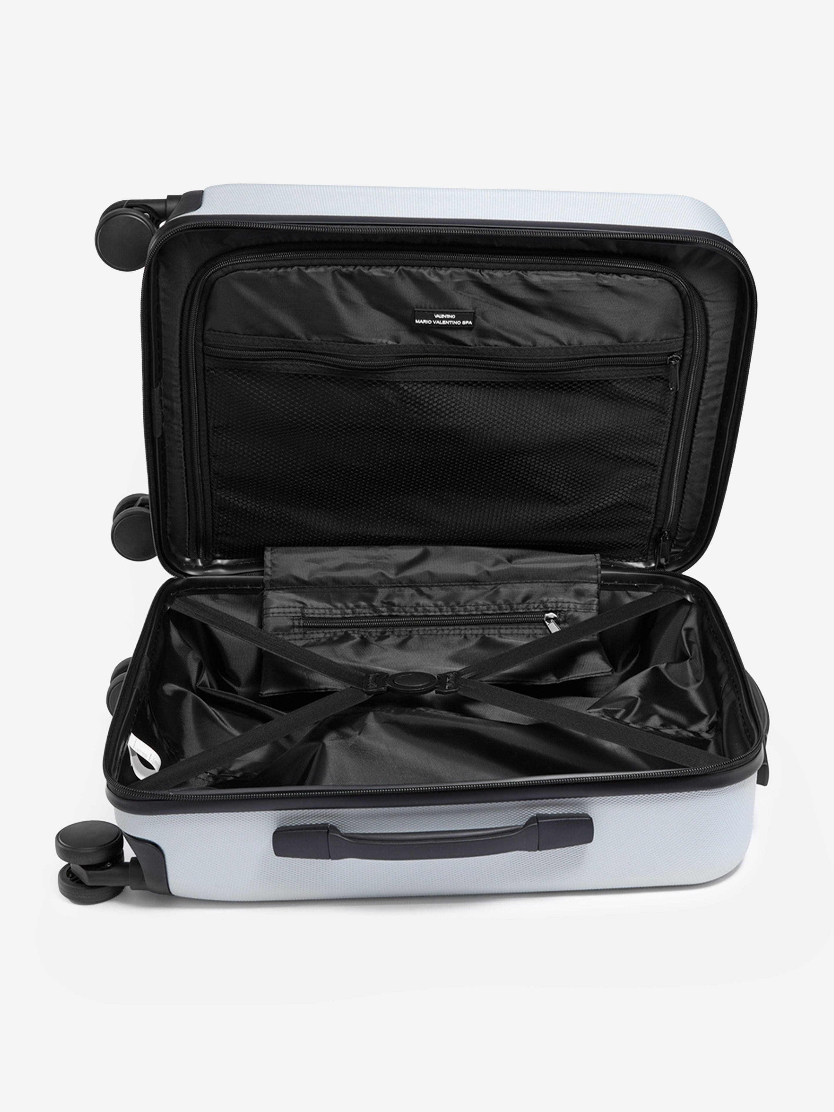 Valentino Explorer Small Size Carry On Suitcase in Silver (50cm)
