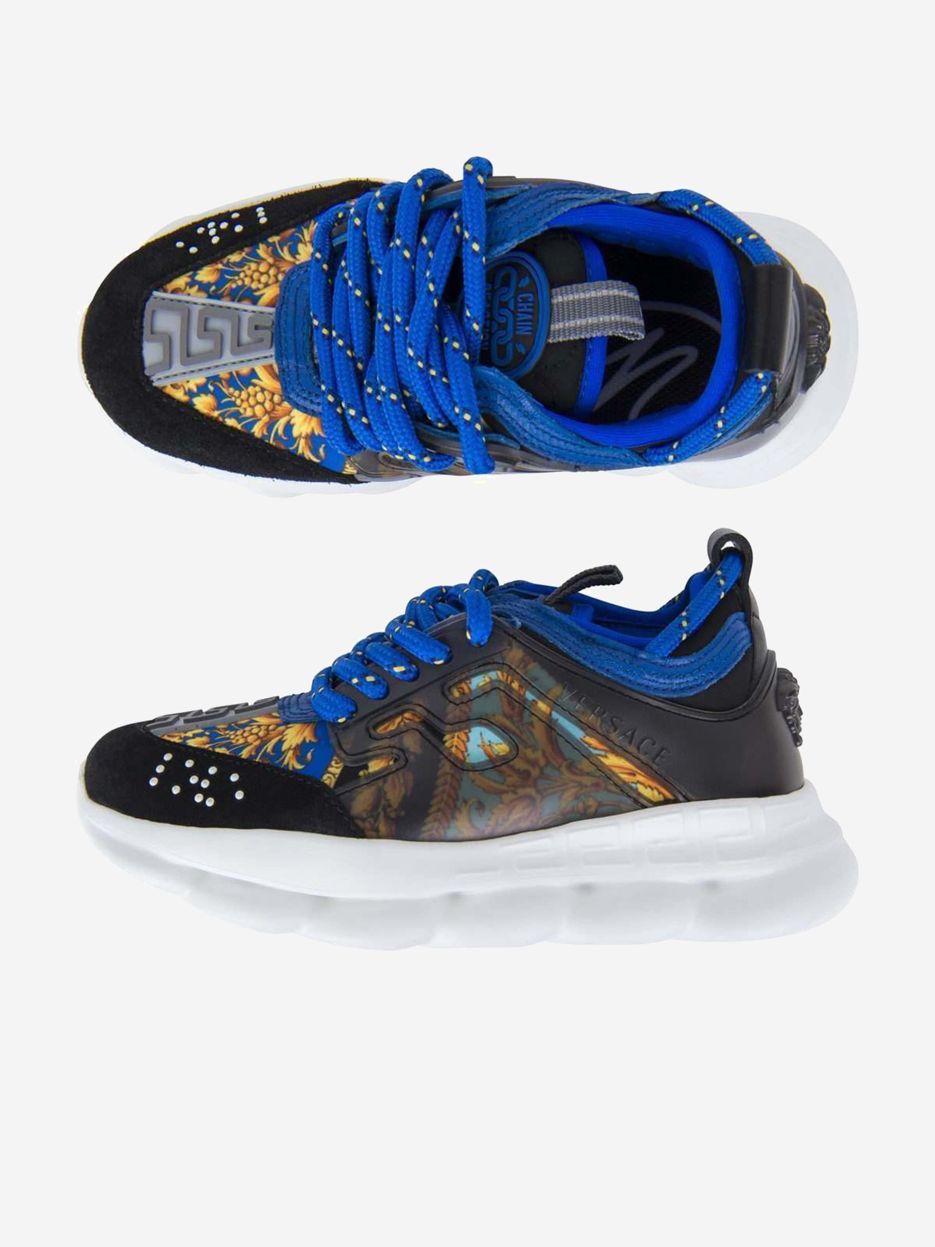 Versace Boys Chain Reaction Trainers Childsplay Clothing