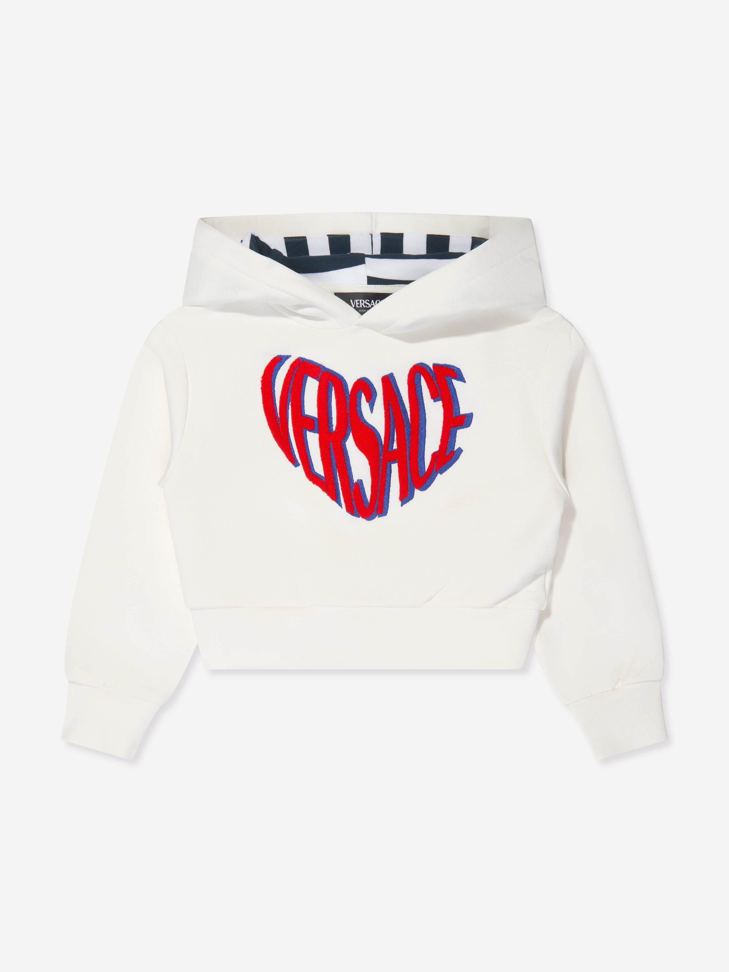 Stitched logo hoodie hotsell