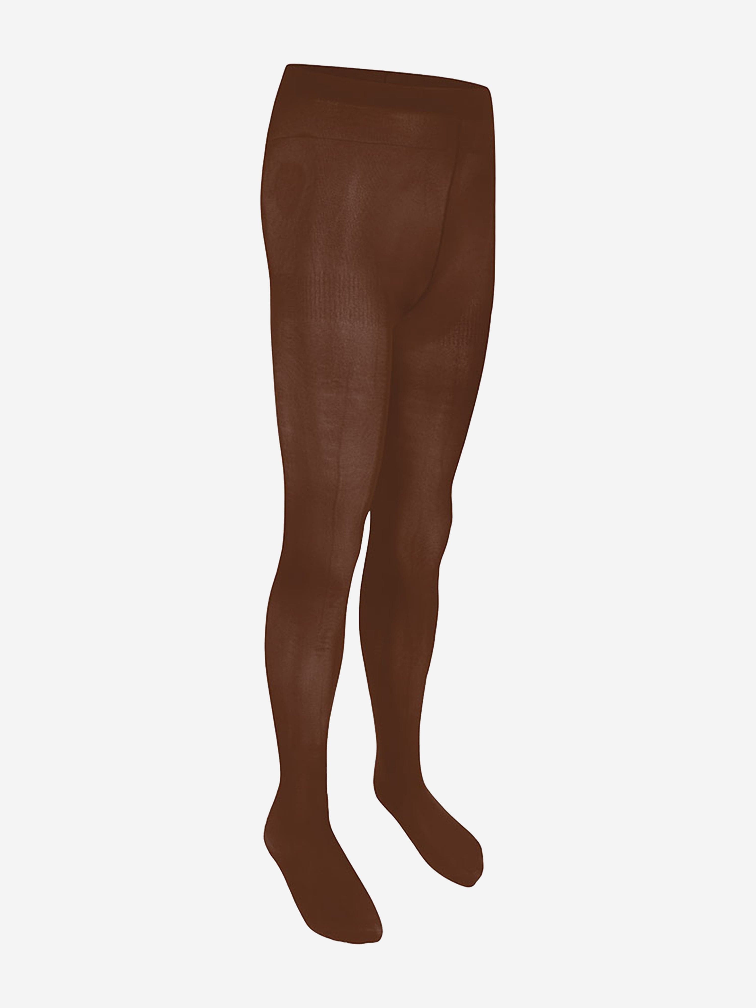 Zeco Girls School Opaque Tights 2 Pack in Brown Childsplay Clothing