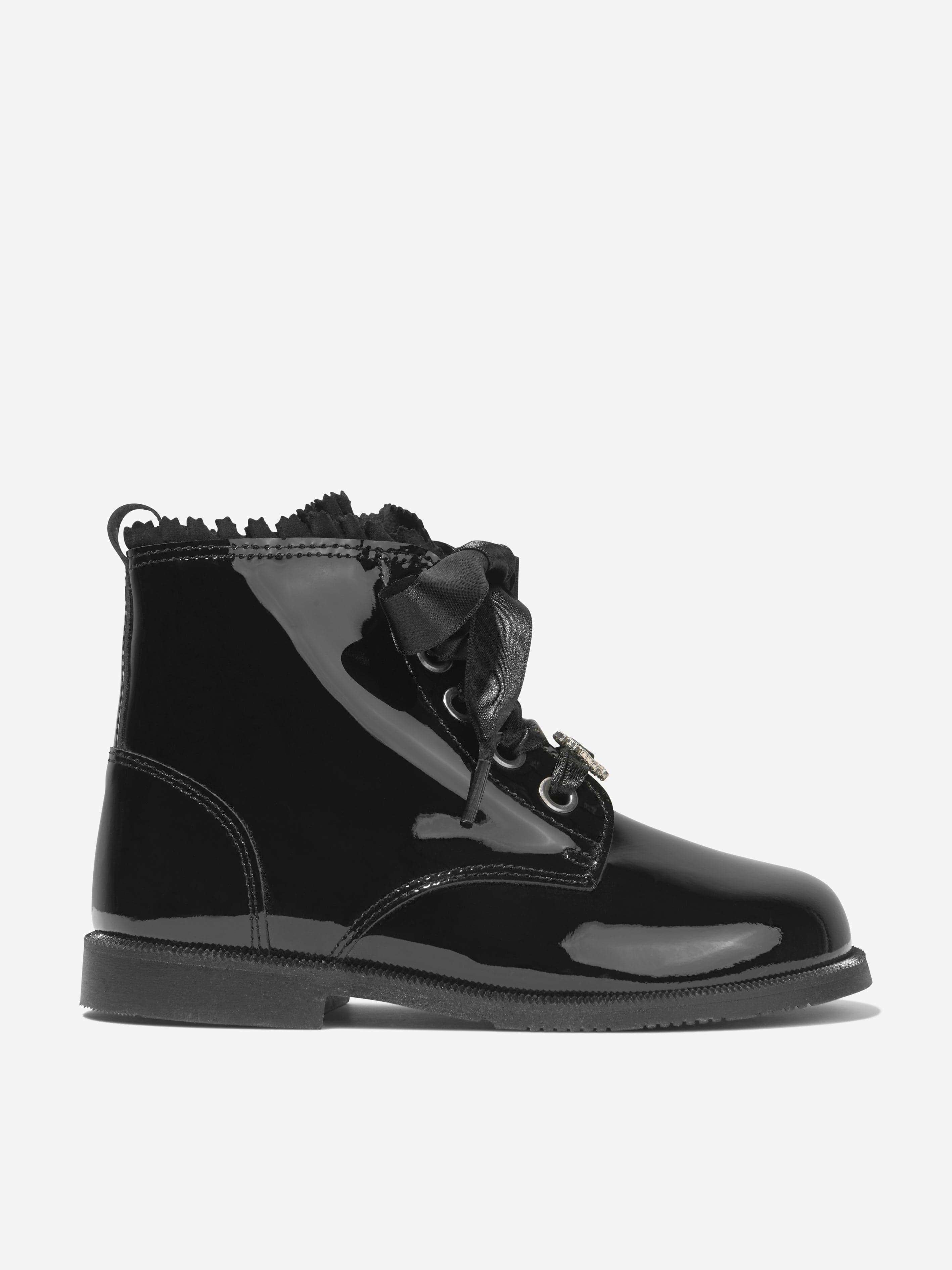 Little girl patent store leather boots