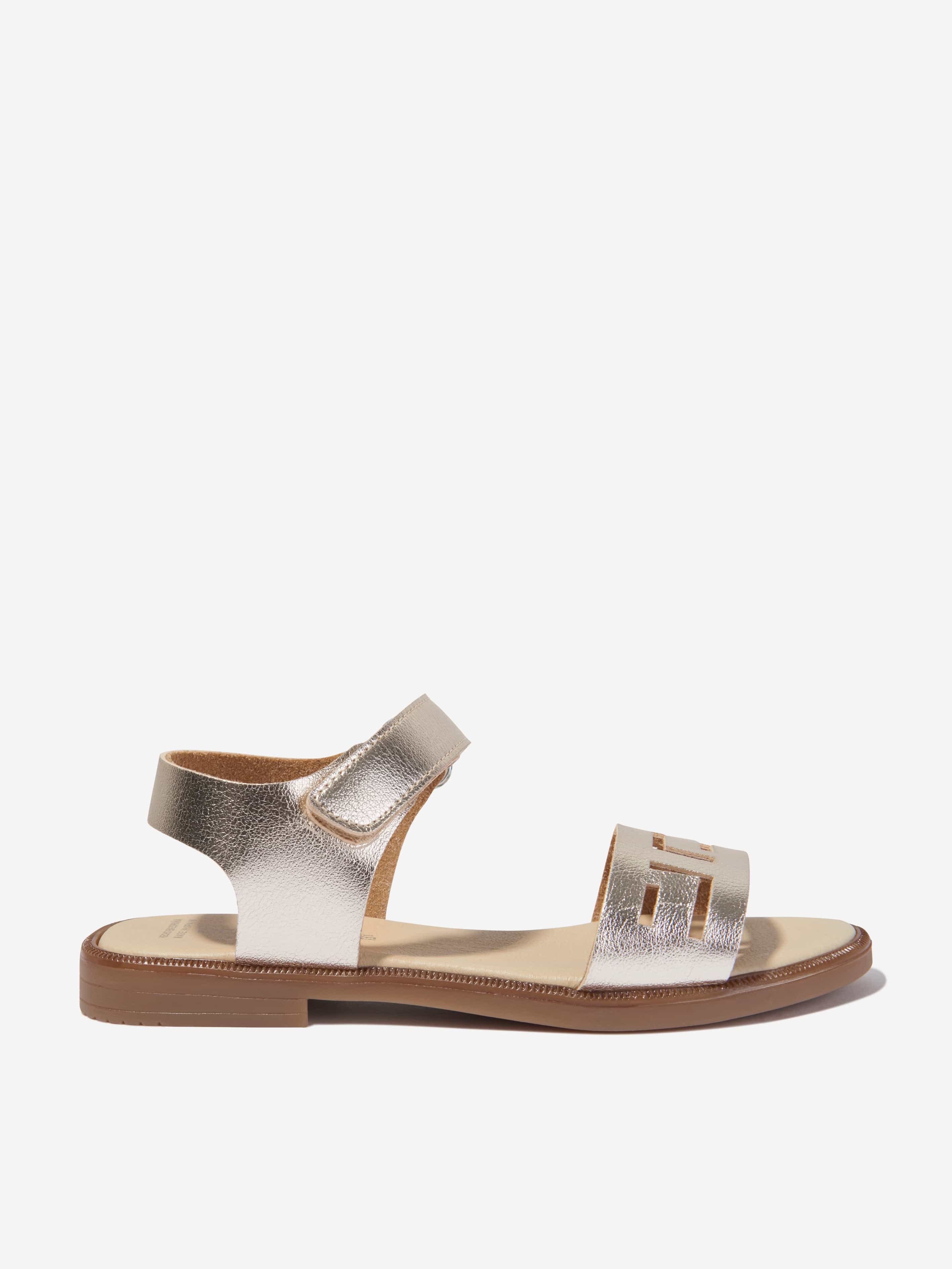 Girls metallic best sale sandals