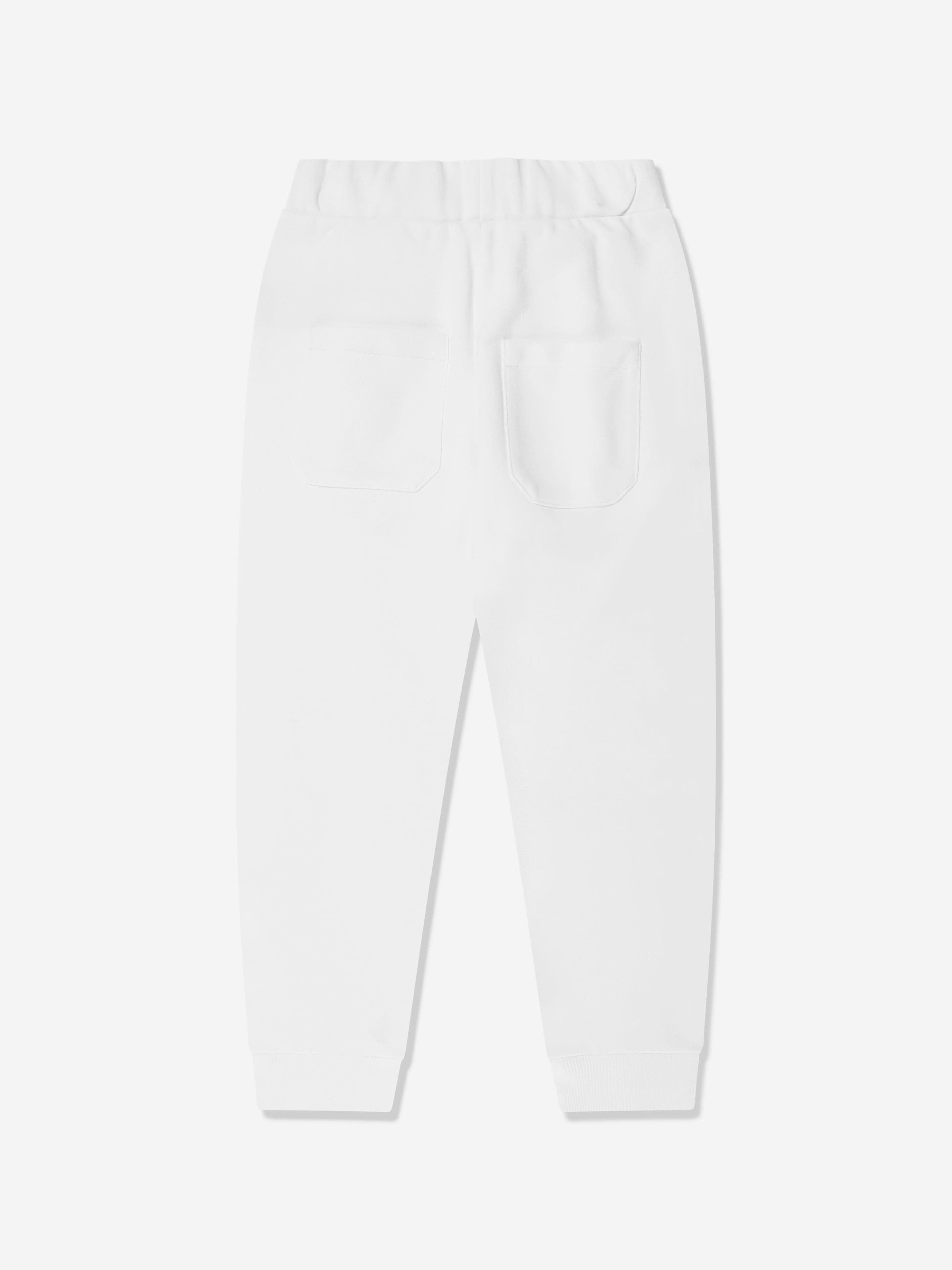 Baby white joggers deals