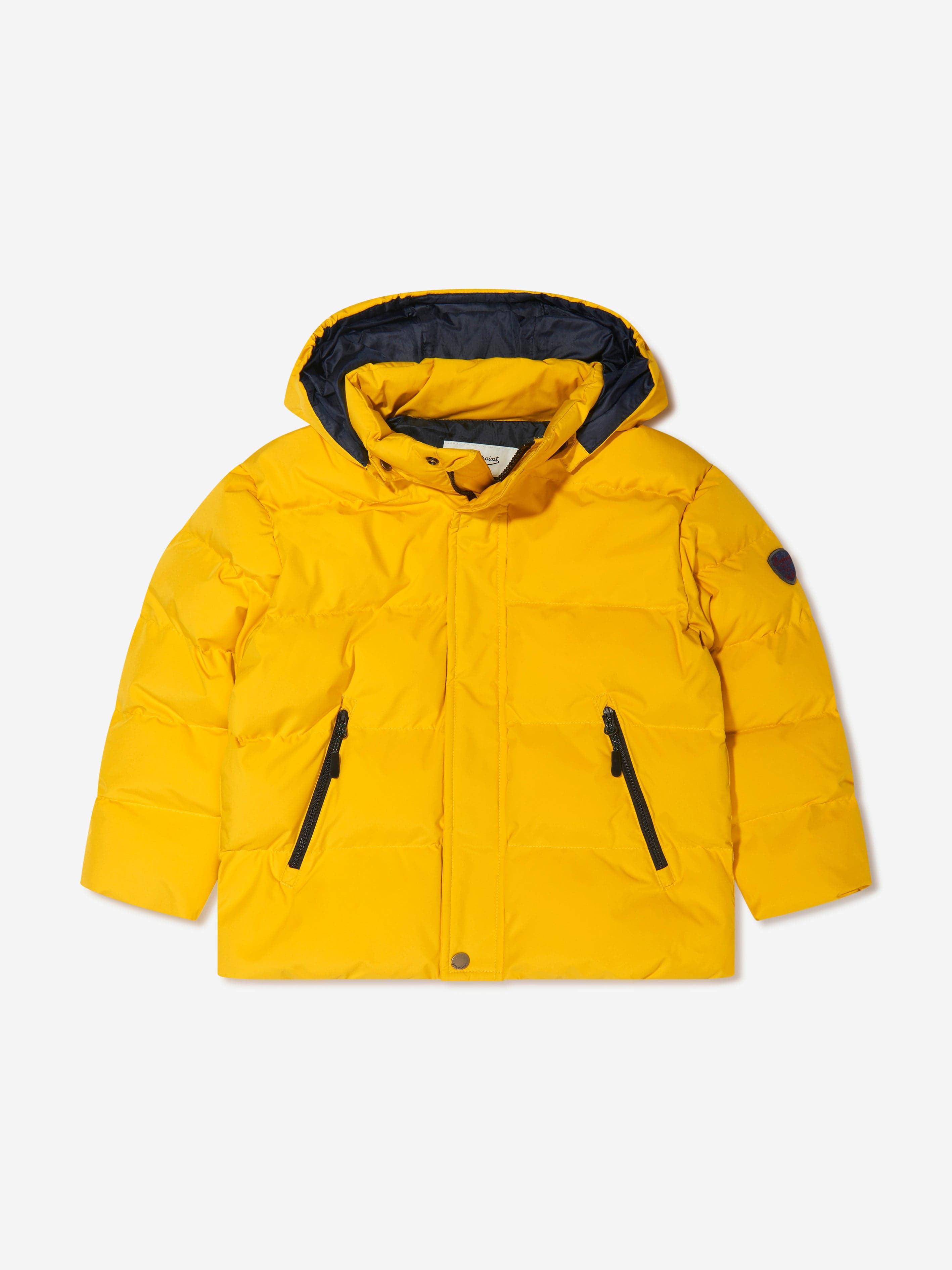 Boys yellow puffer jacket sales