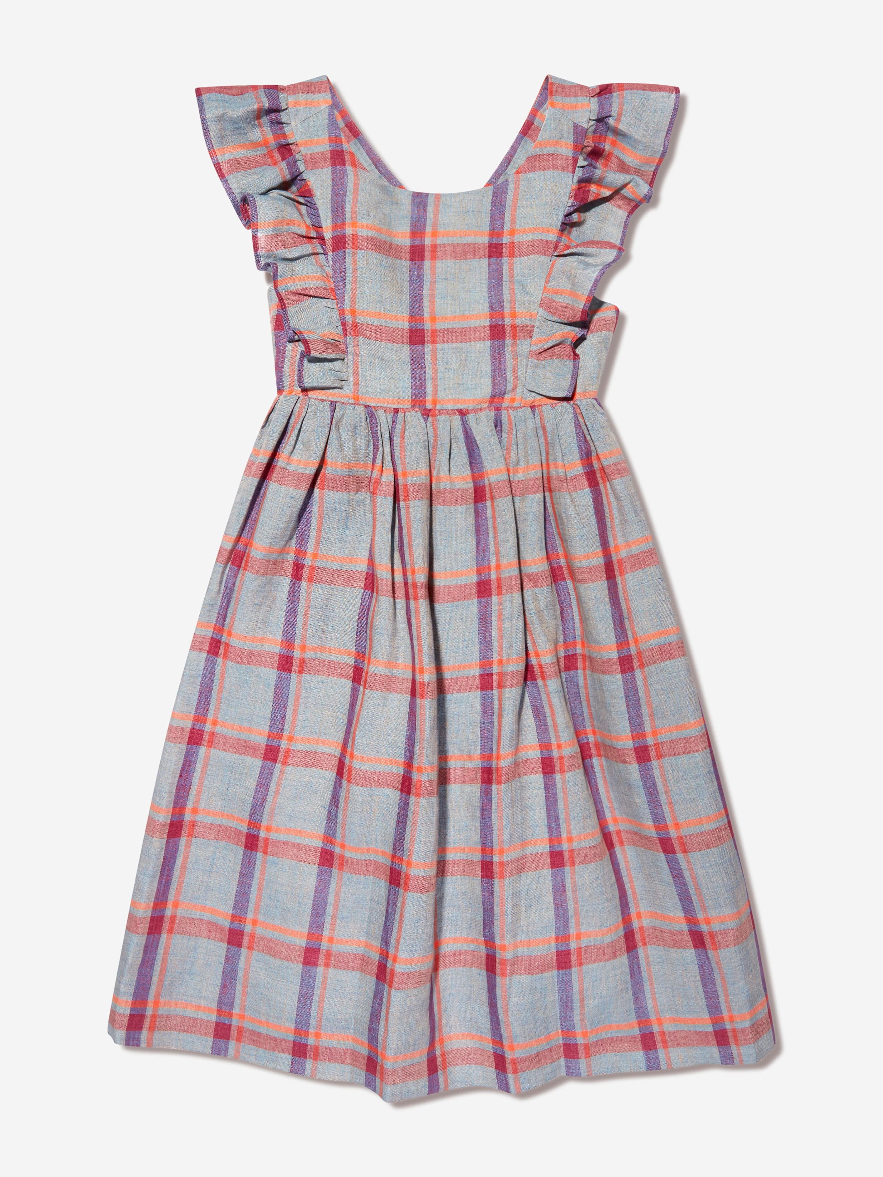 Checked Linen Carole Dress