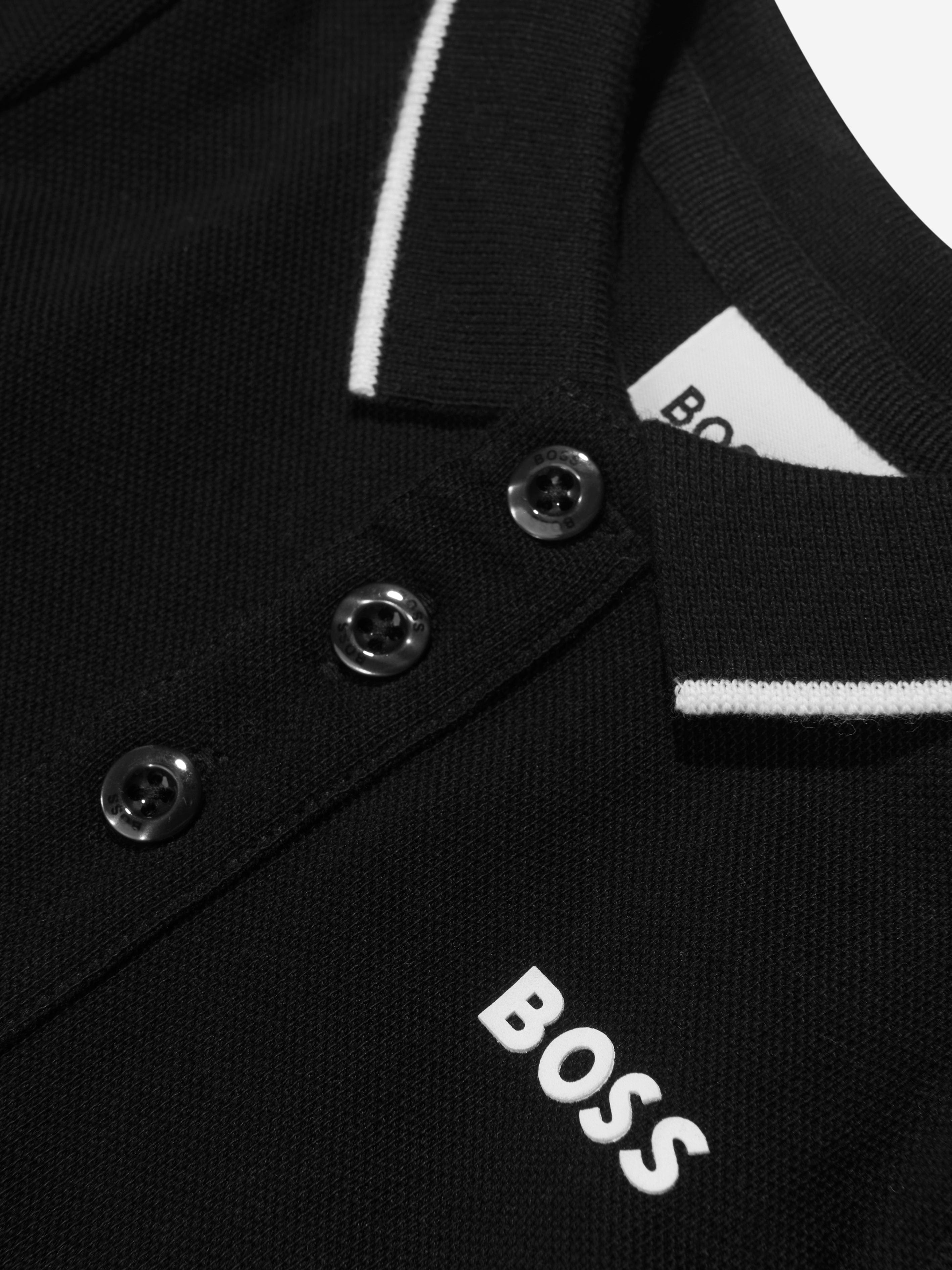Baby boy sales black polo shirt