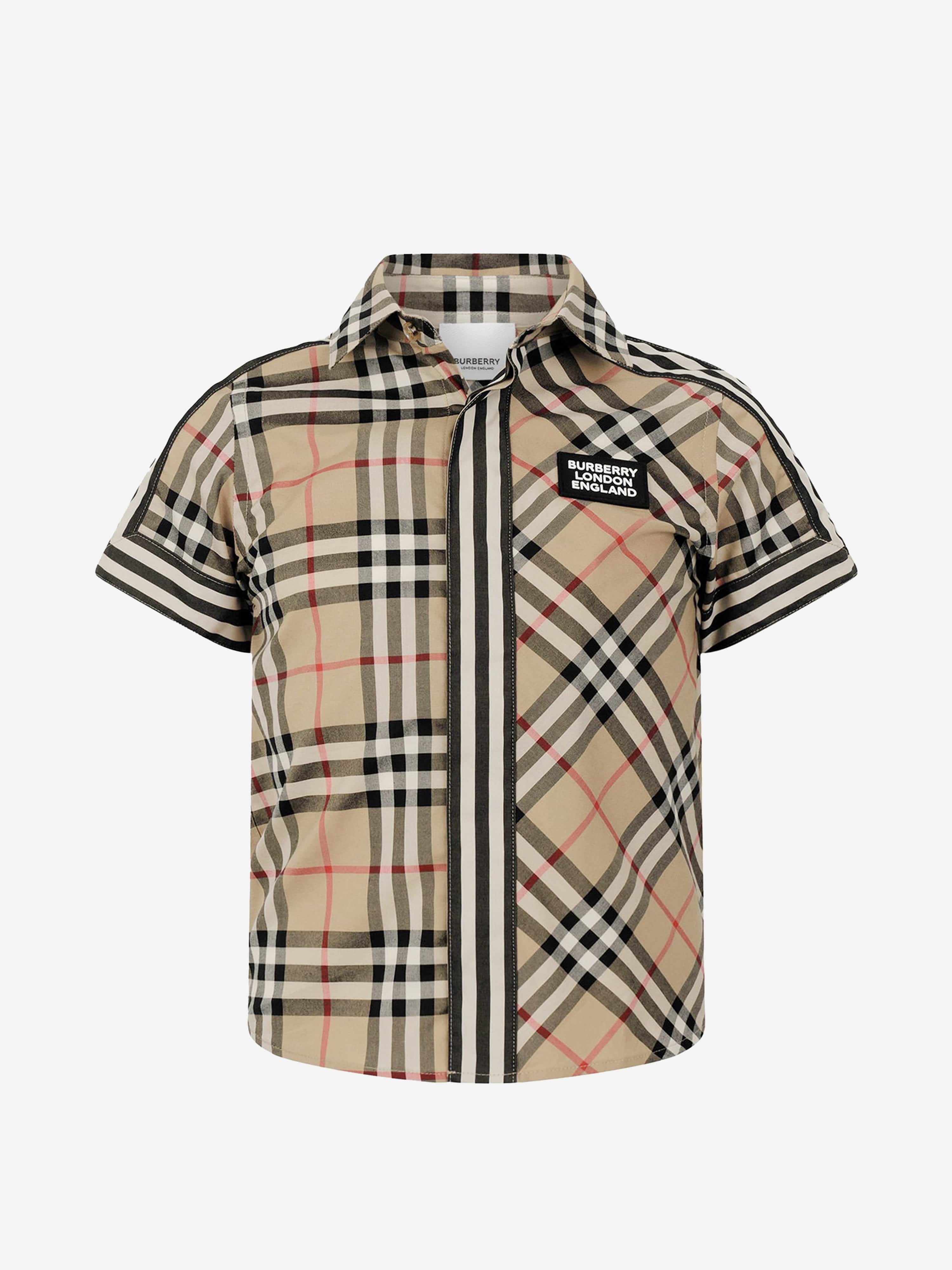 Burberry shirts for boys best sale