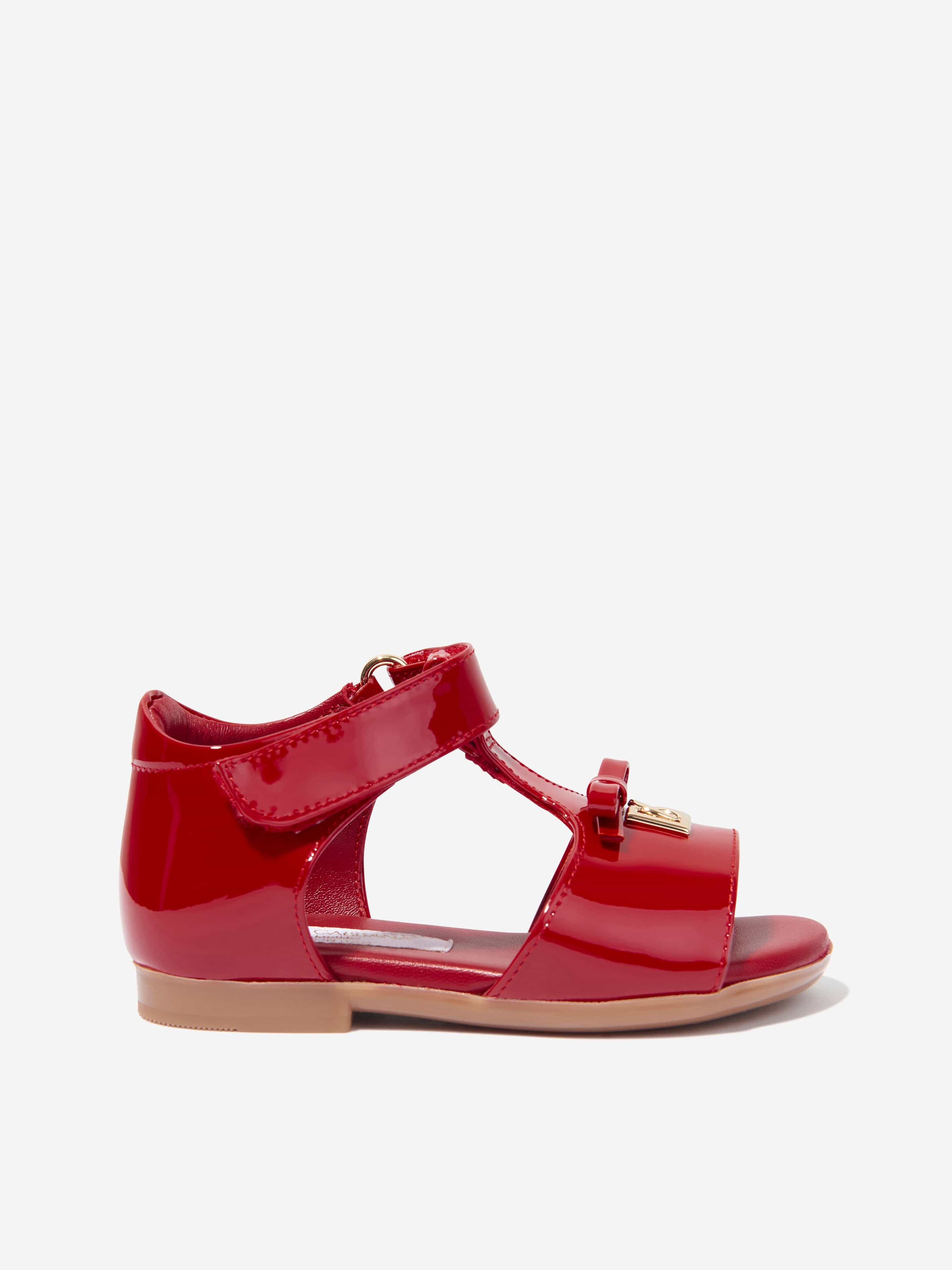Red sandals for girls discount