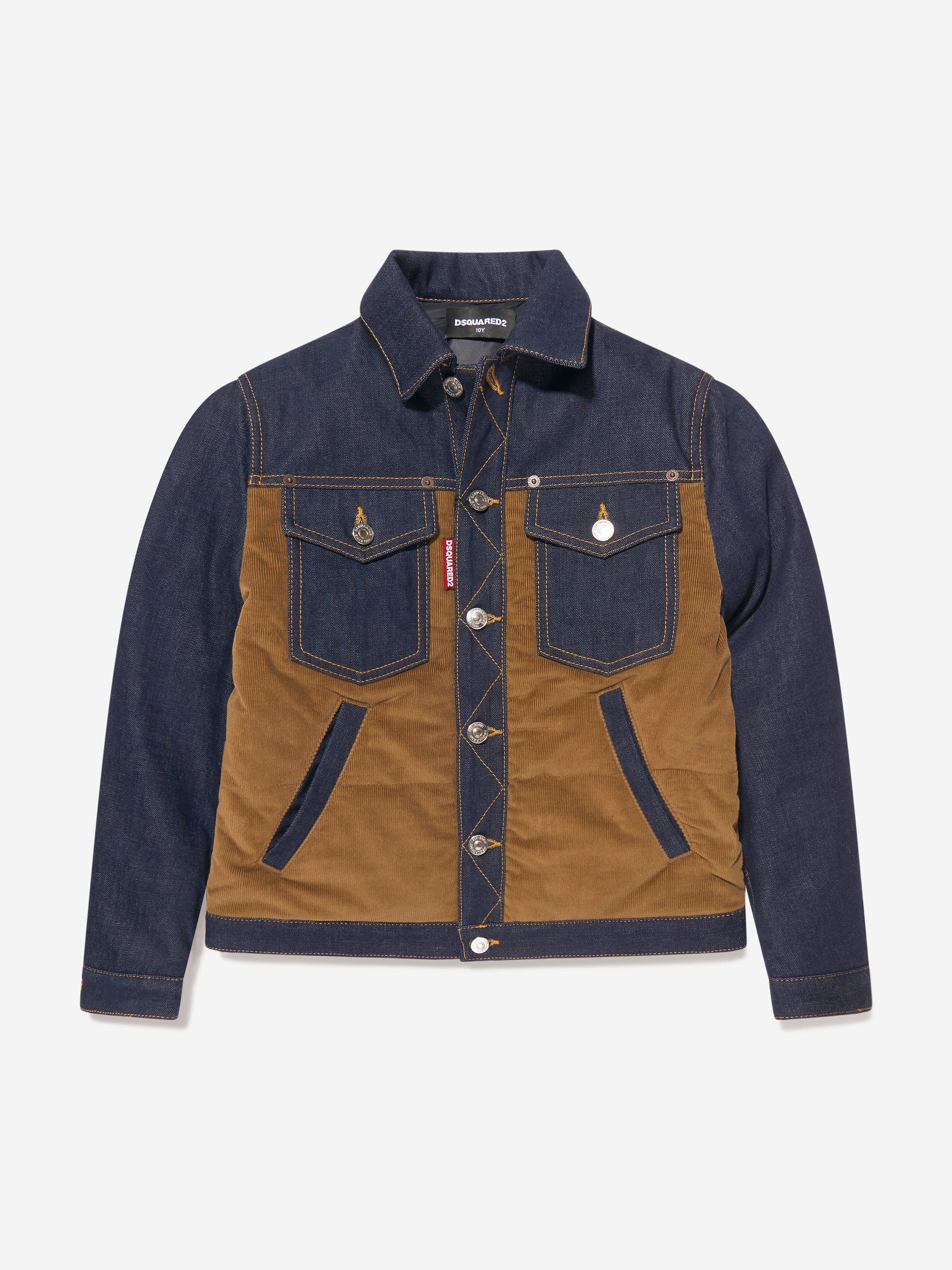 Dsquared2 padded denim jacket sale