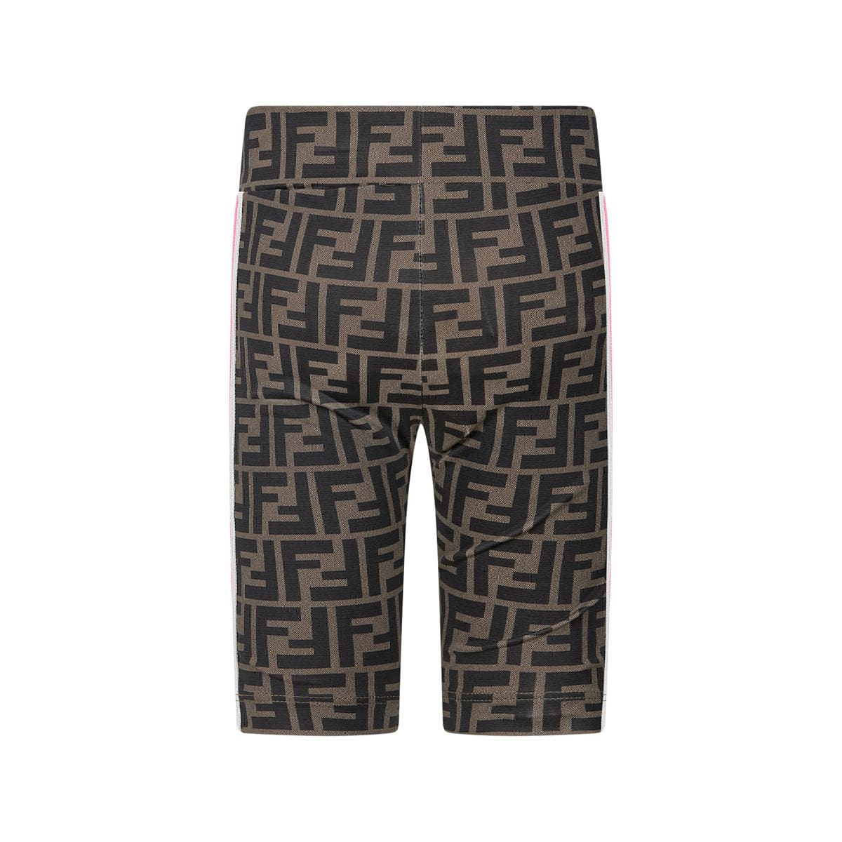 Fendi Girls Brown FF Logo Cycling Shorts Childsplay Clothing