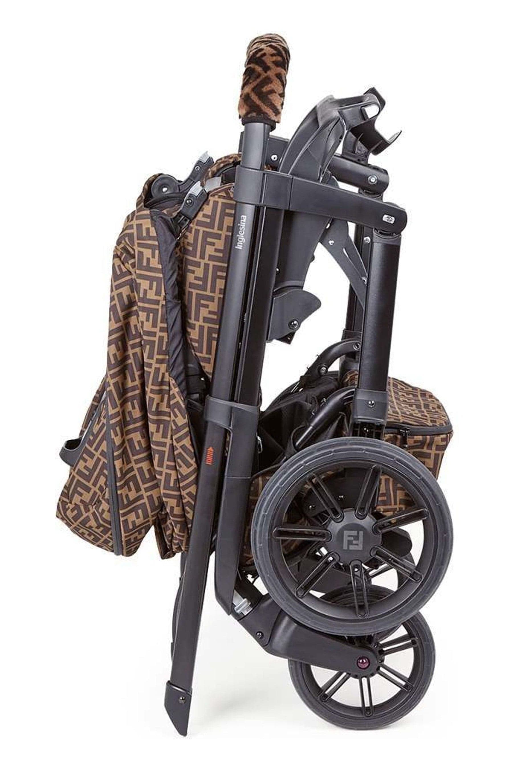 Baby FF Logo Stroller in Brown Childsplay Clothing