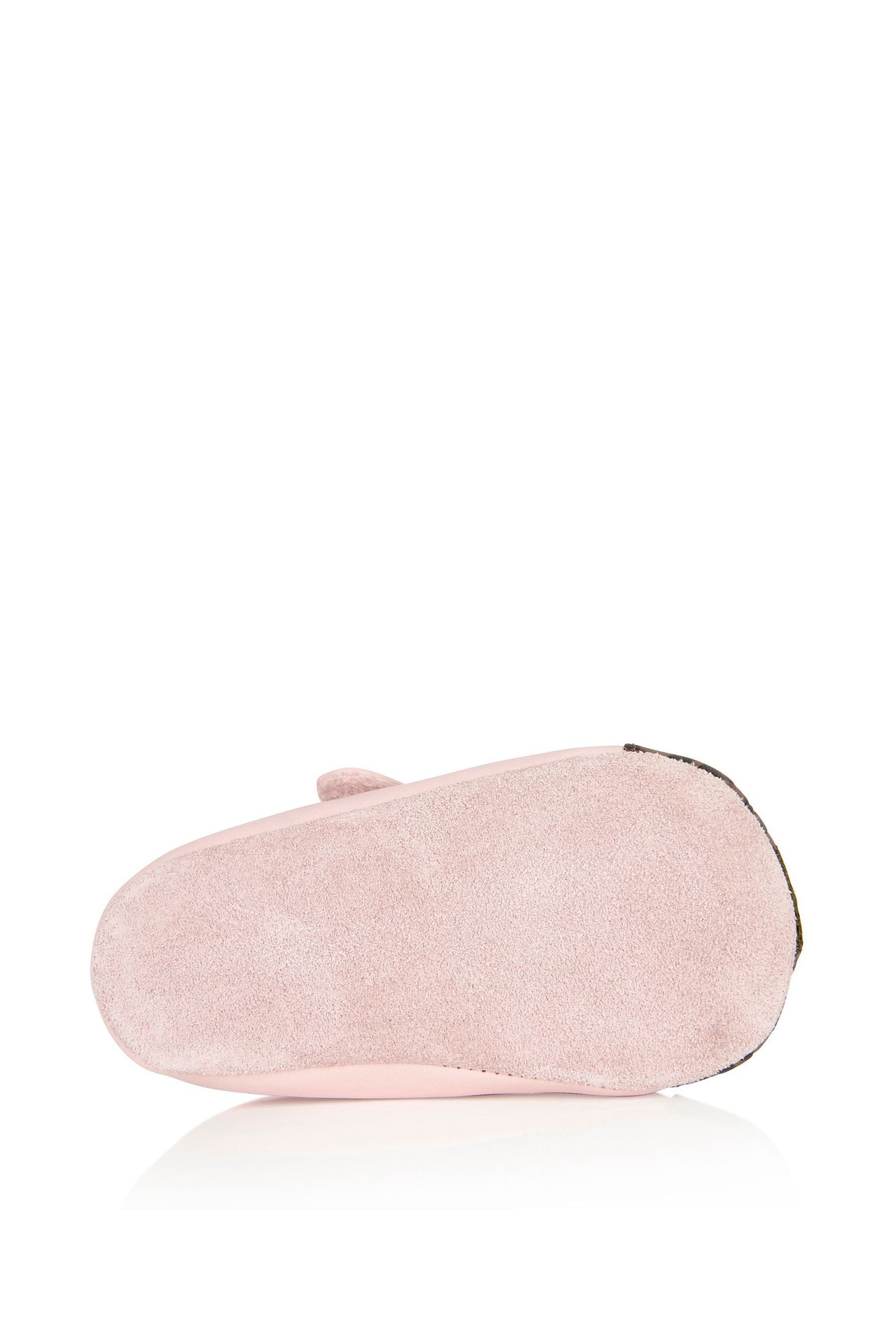 Fendi Kids Baby Girls Leather Bear Logo Shoes in Pink
