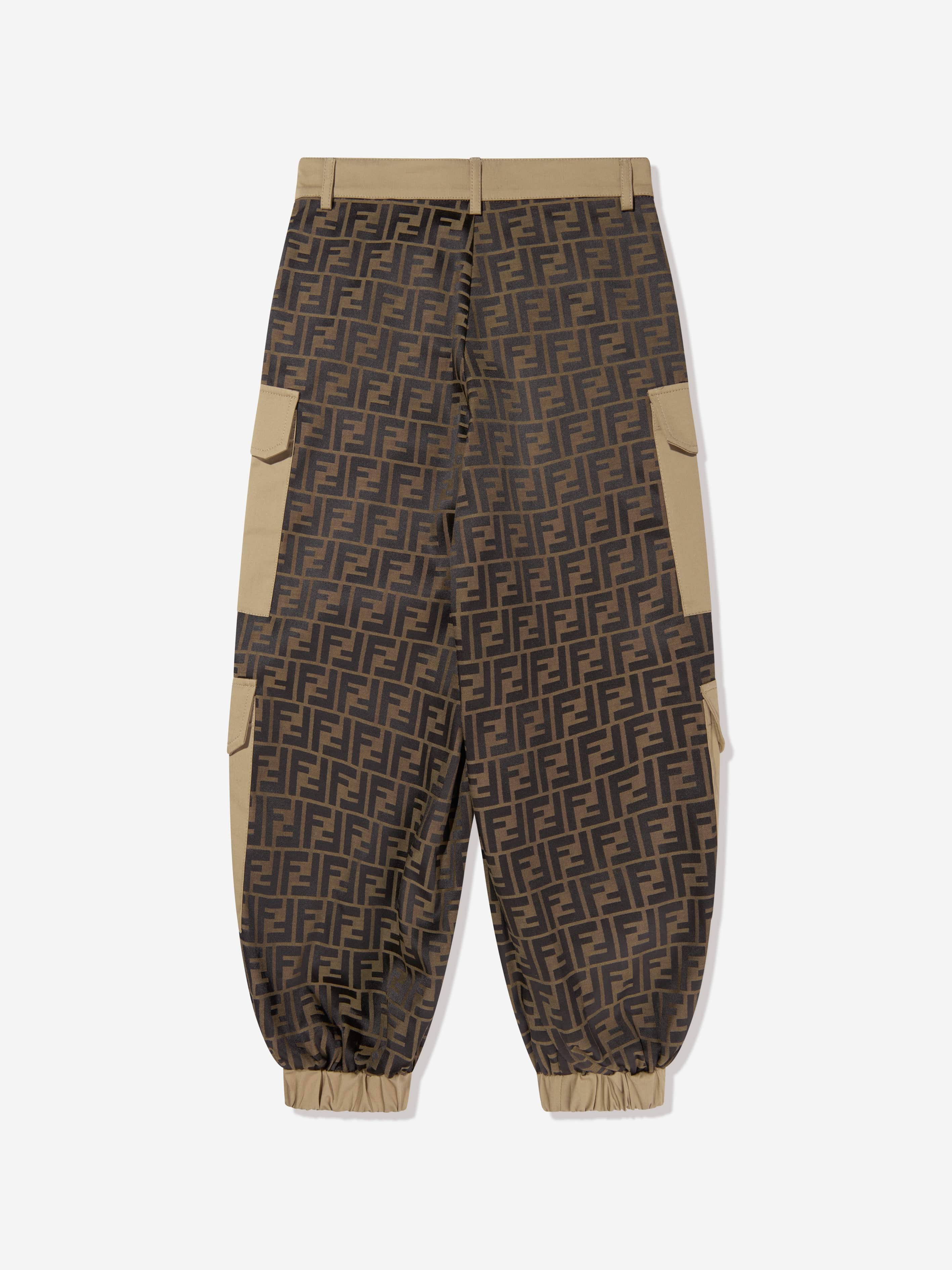 Brown Reversible trousers Fendi Kids - Vitkac Canada