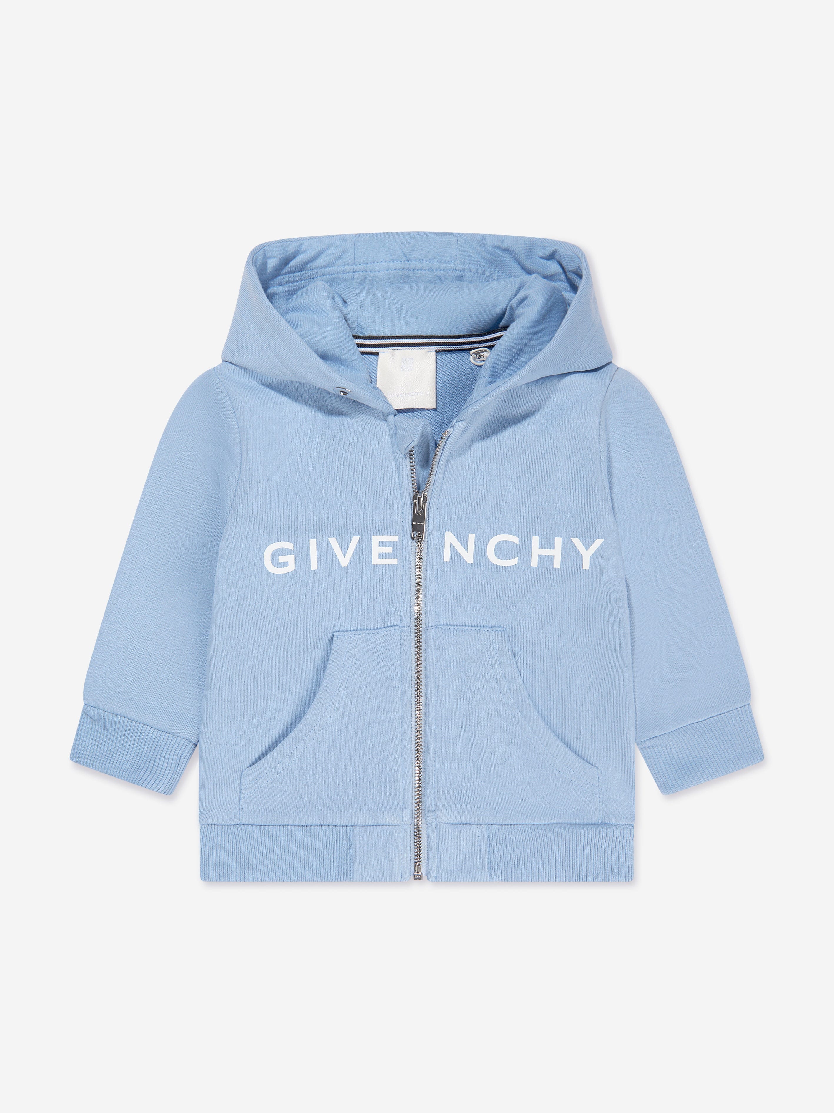 Givenchy Baby Boys Logo Zip Up Hoodie in Blue Childsplay Clothing