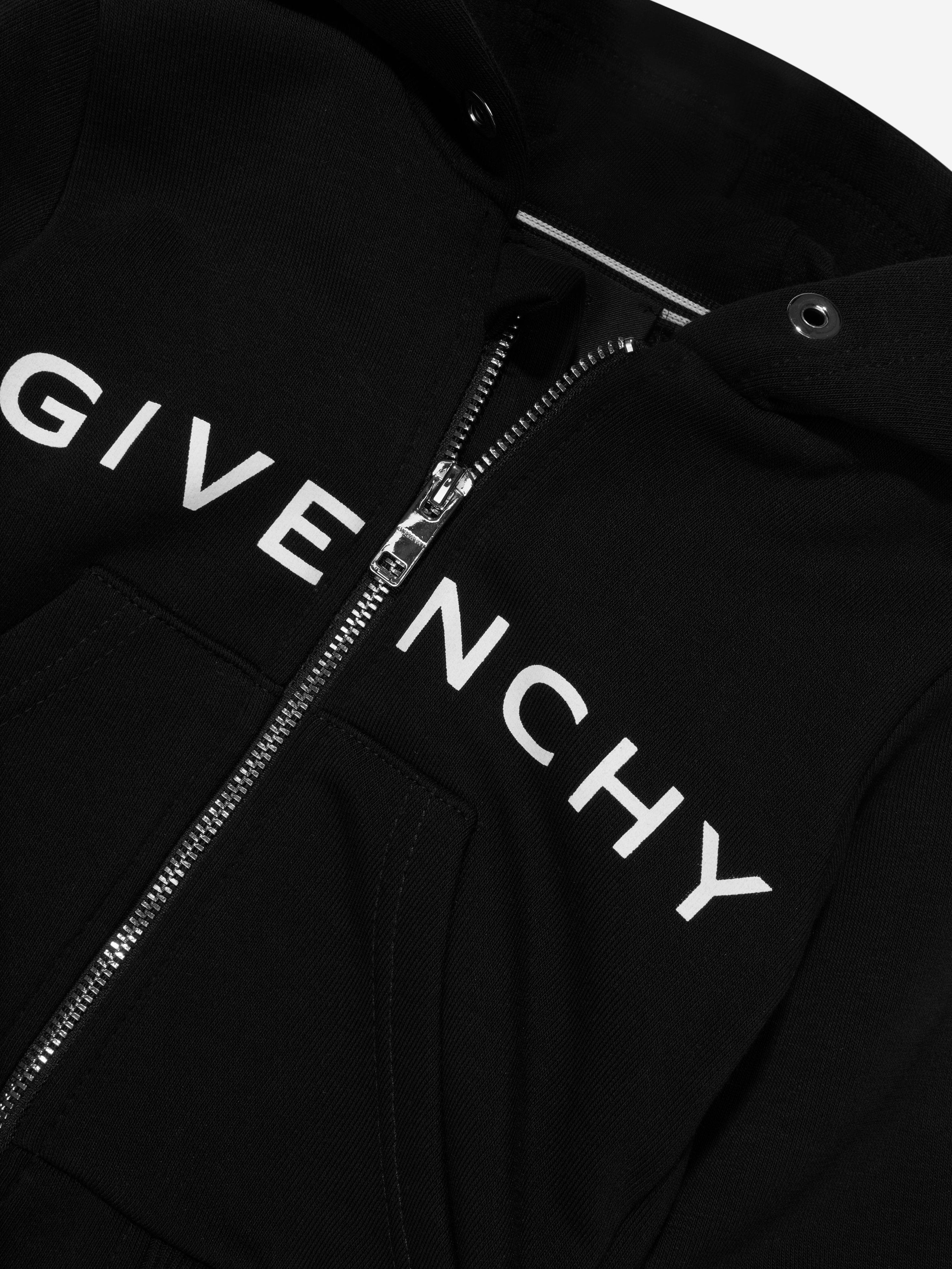 Baby Logo Zip Up Hoodie in Black Childsplay Clothing