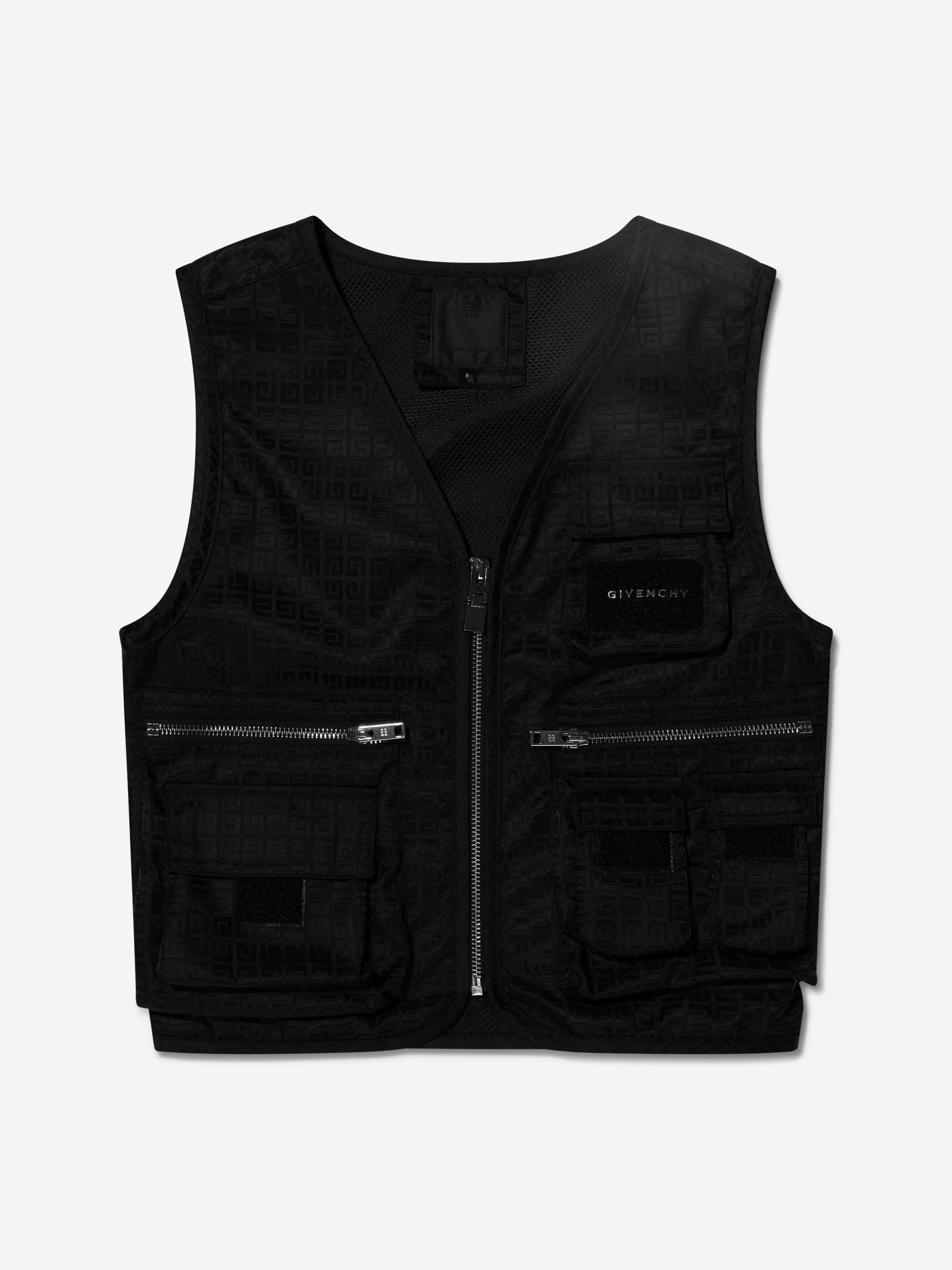 Boys Cargo Gilet in Black