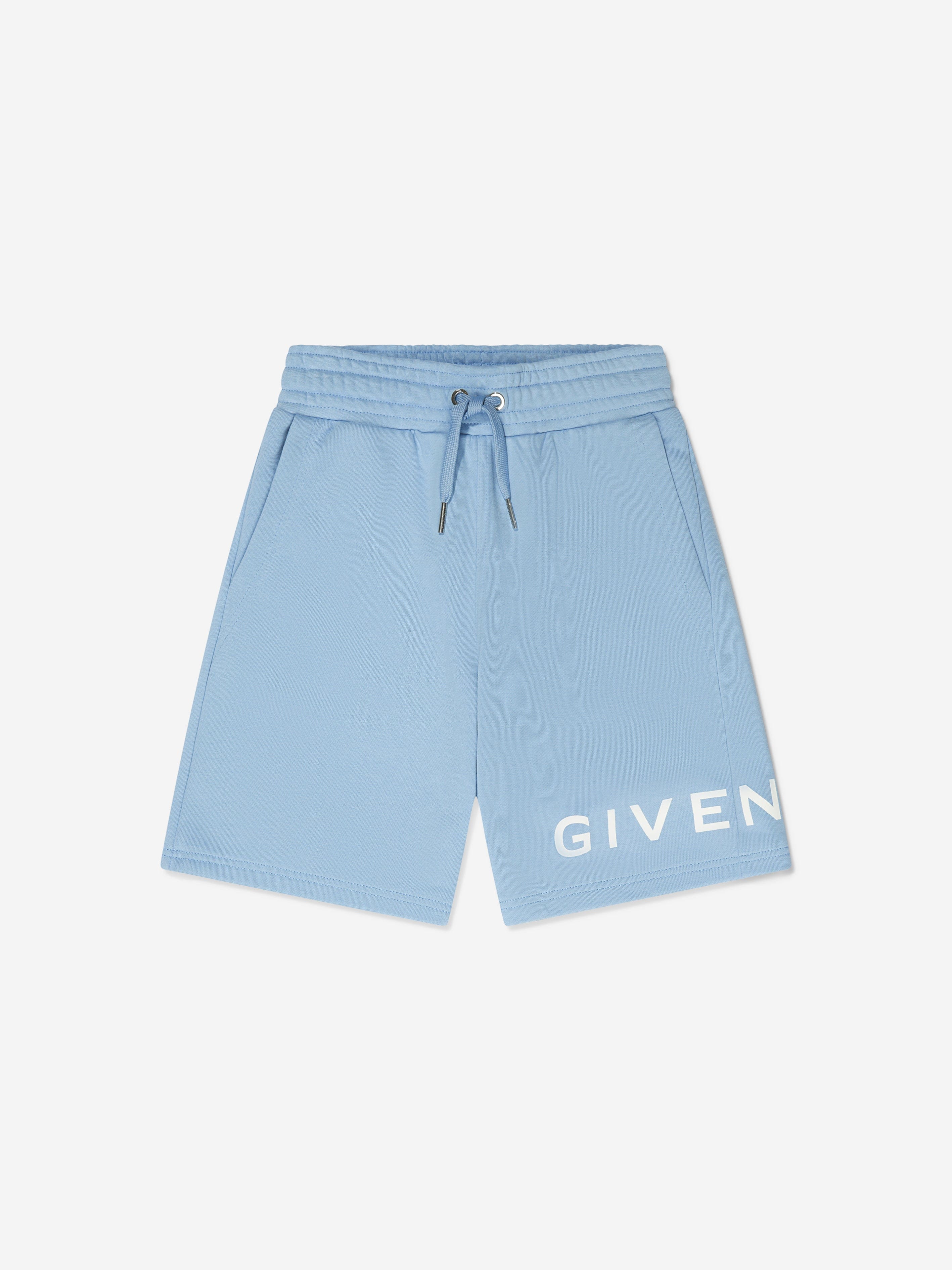 Givenchy Boys Logo Print Shorts in Blue Childsplay Clothing