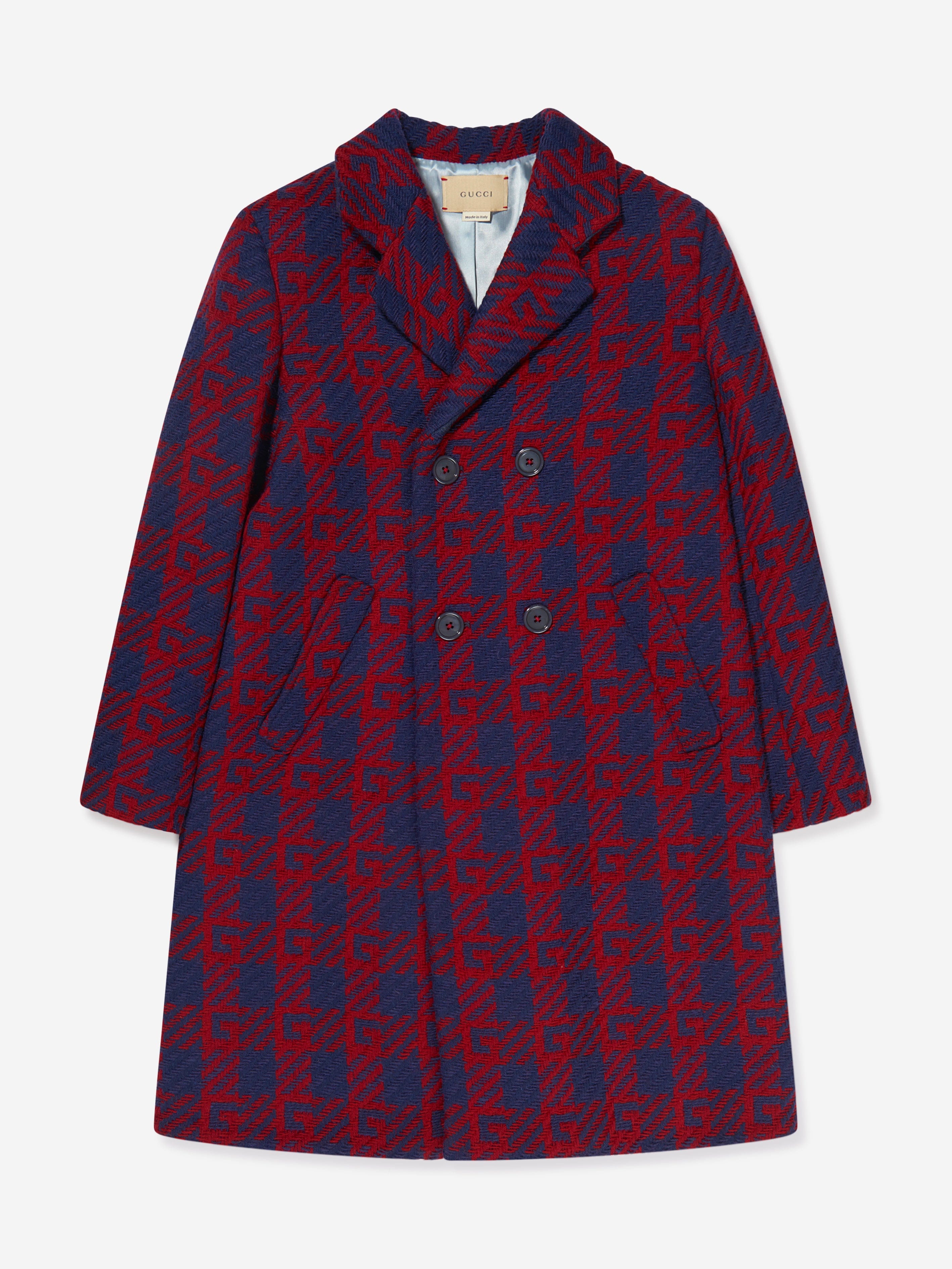 Gucci Kids Boys Cashmere G Logo Coat Childsplay Clothing