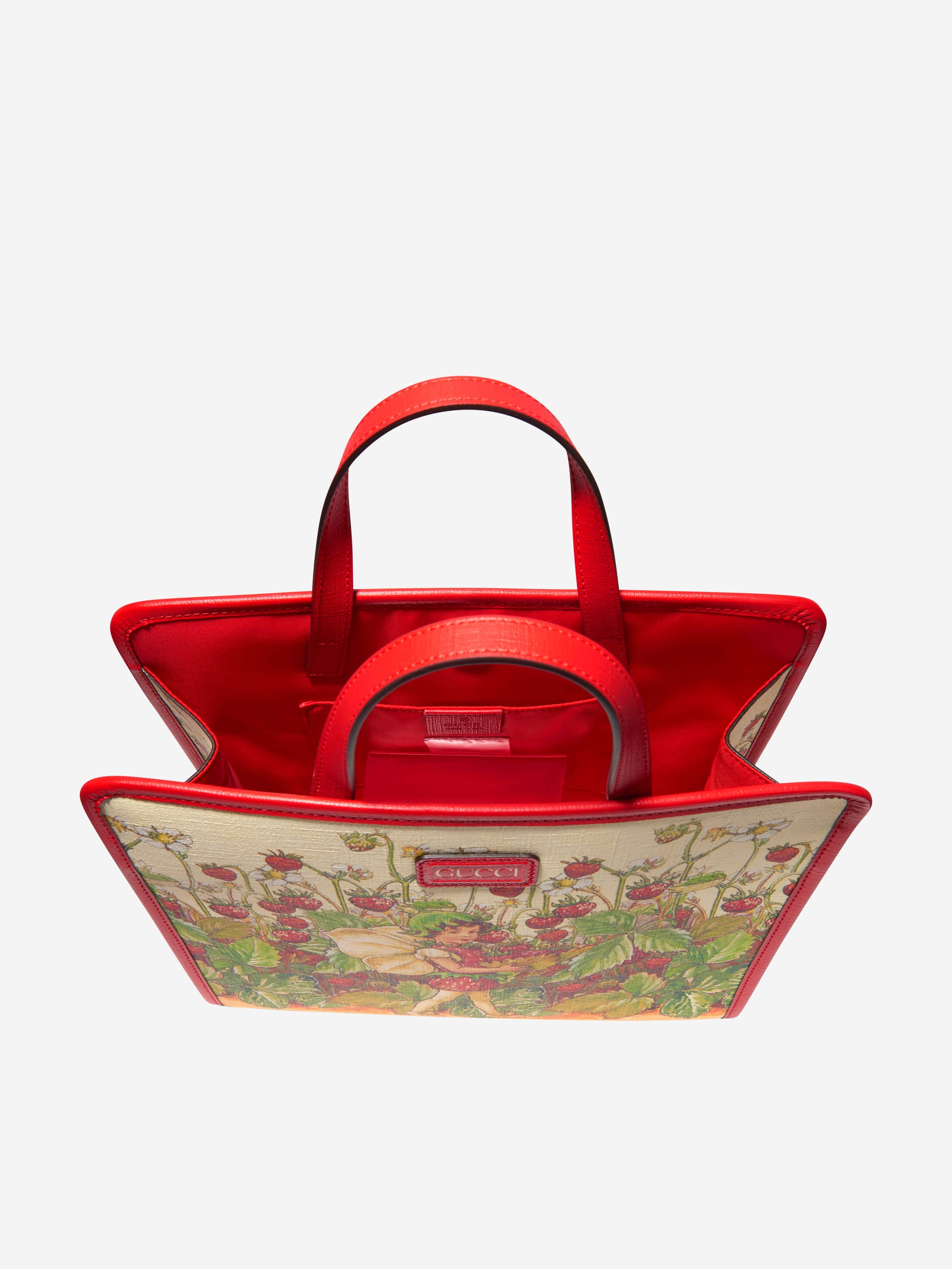 Gucci red flower bag hotsell