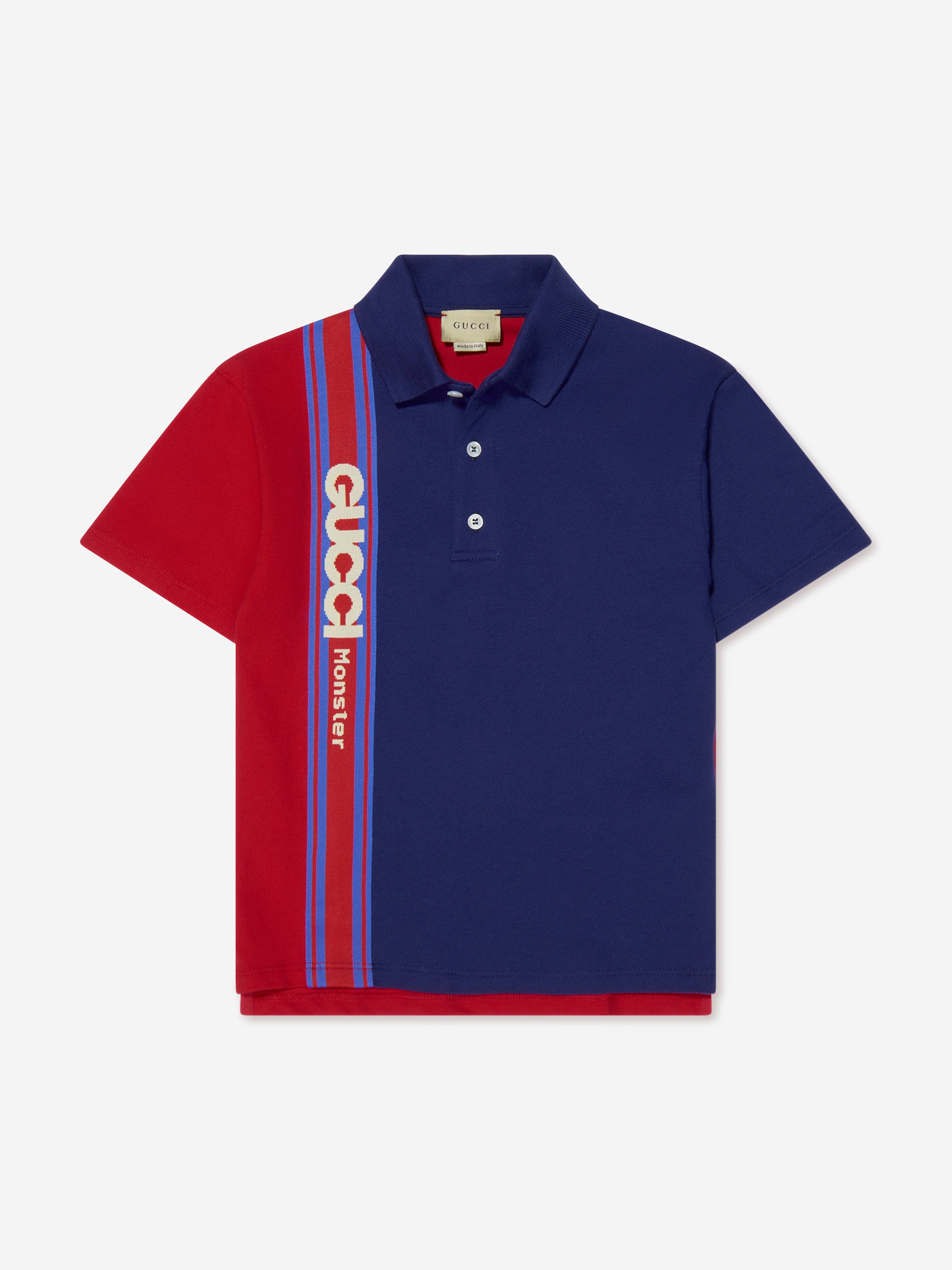 Gucci Boys Logo Polo Shirt in Navy Childsplay Clothing