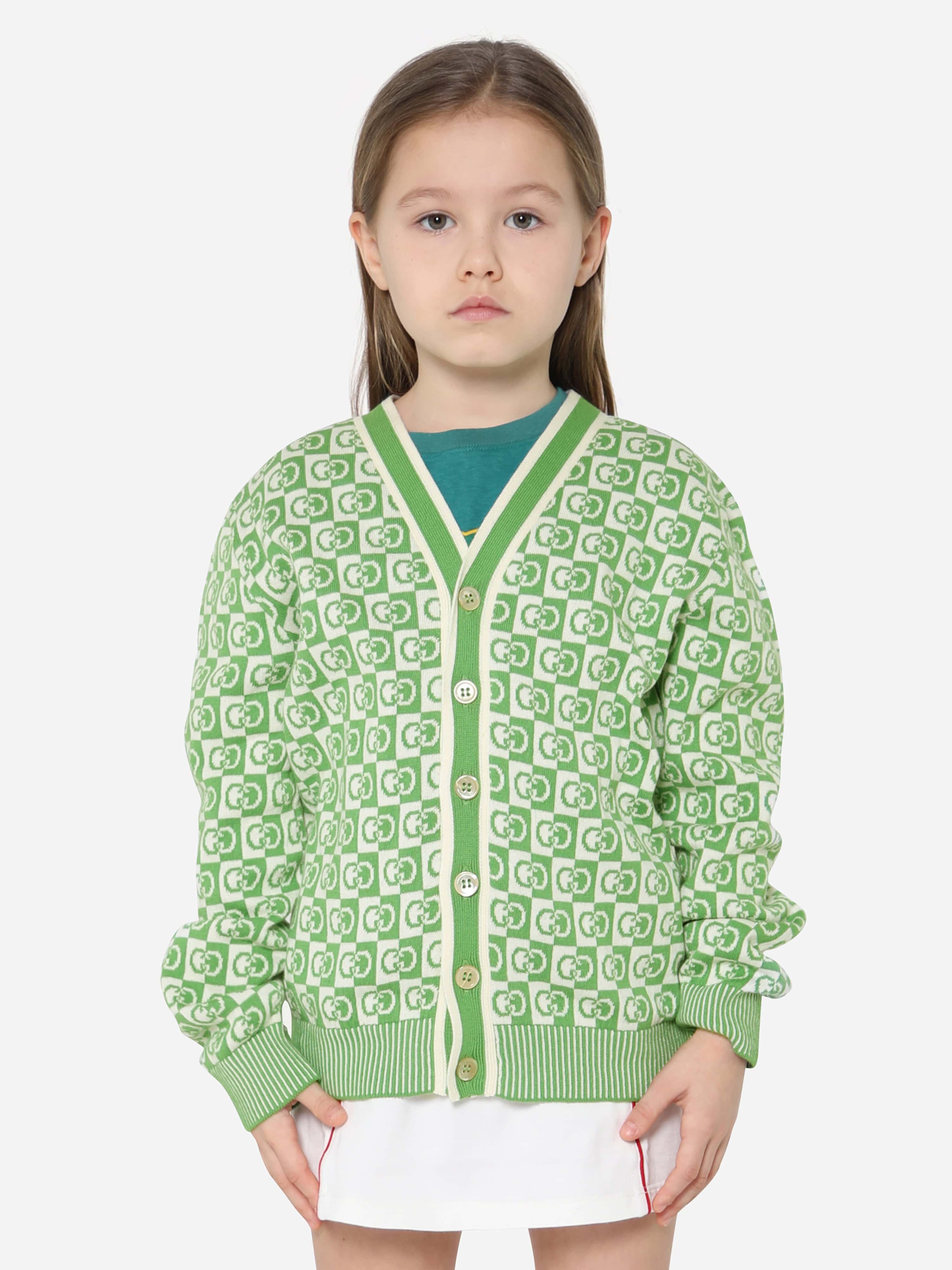 Gucci green cardigan outlet