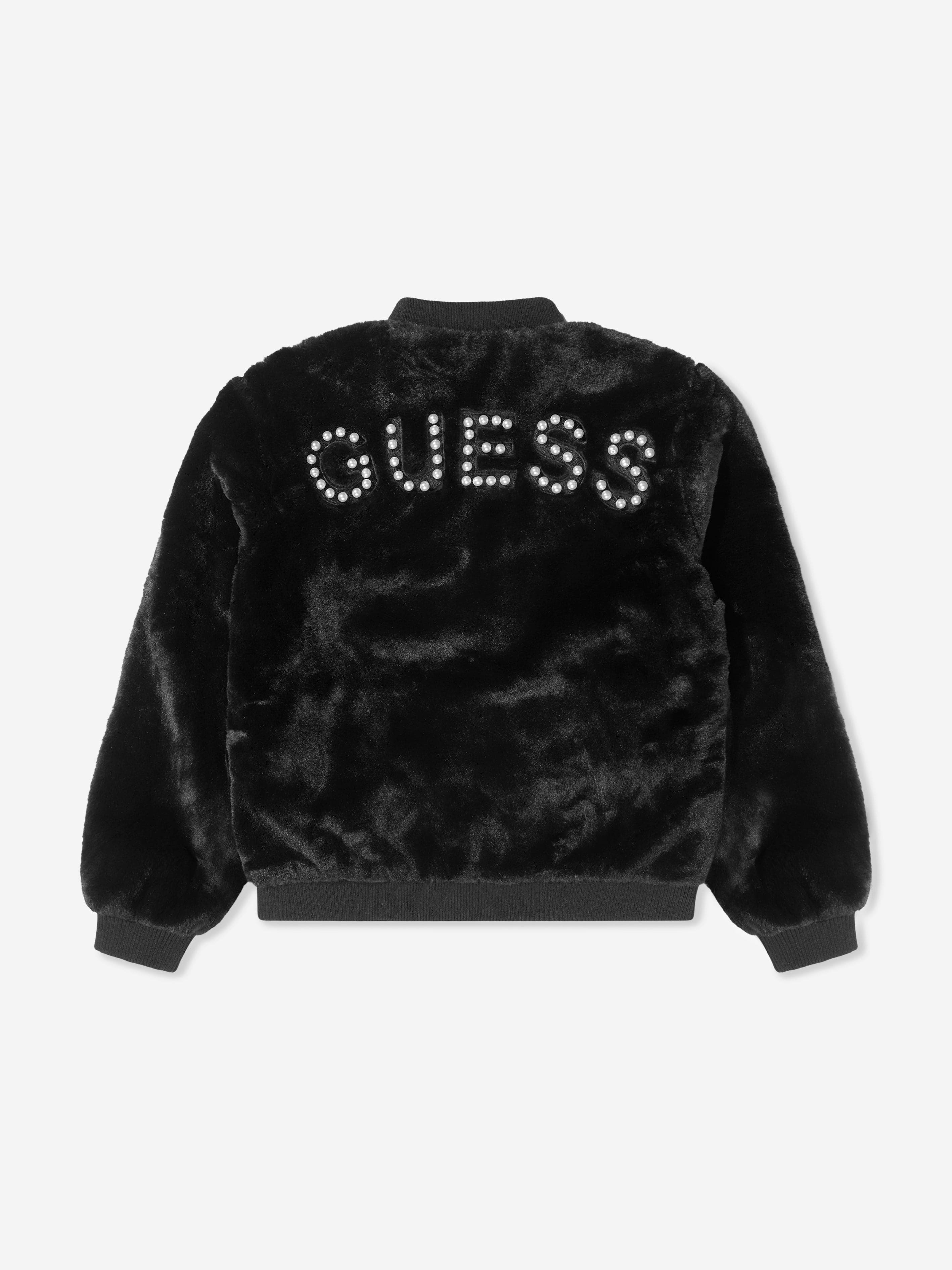 Girls Faux Fur Bomber Jacket