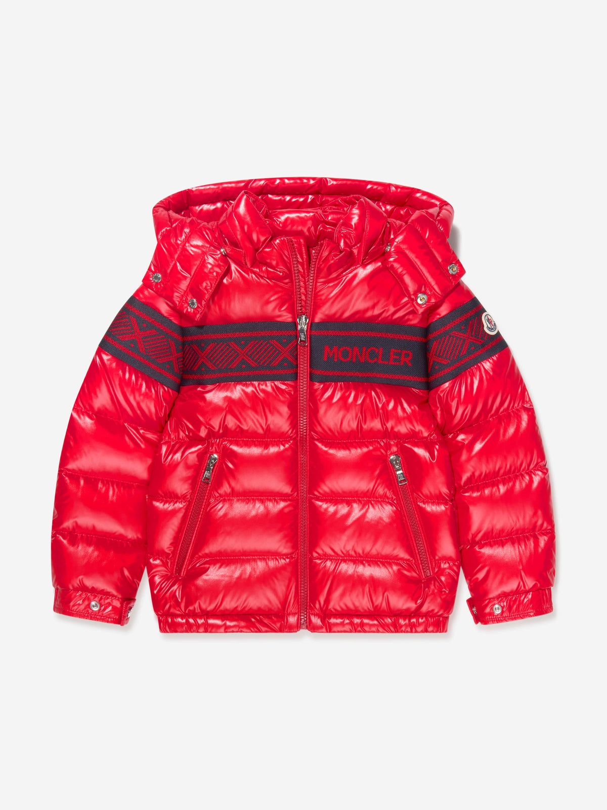 Moncler Enfant Boys Down Padded Holmi Jacket in Red
