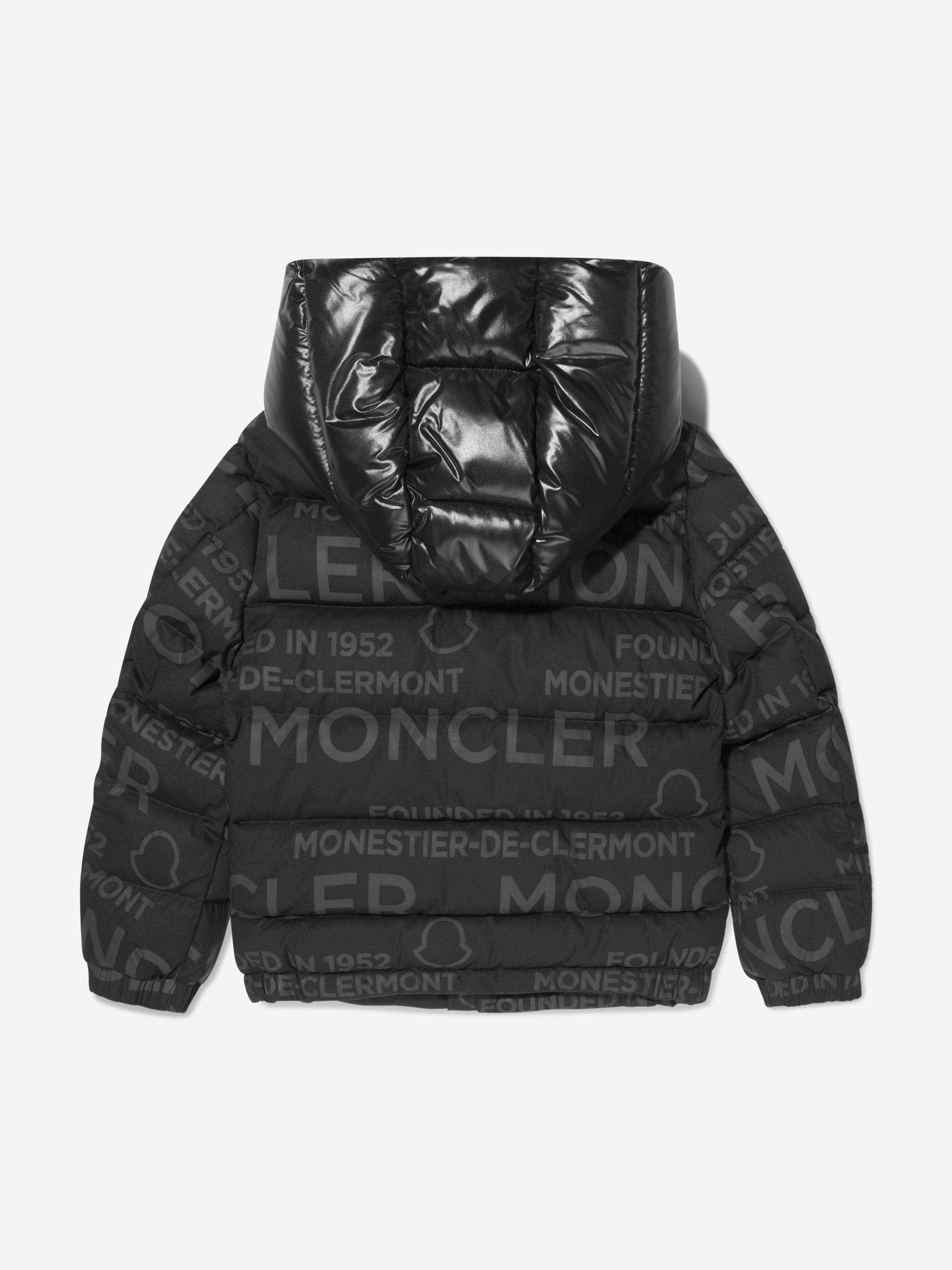 Boys Down Padded Orans Logo Jacket