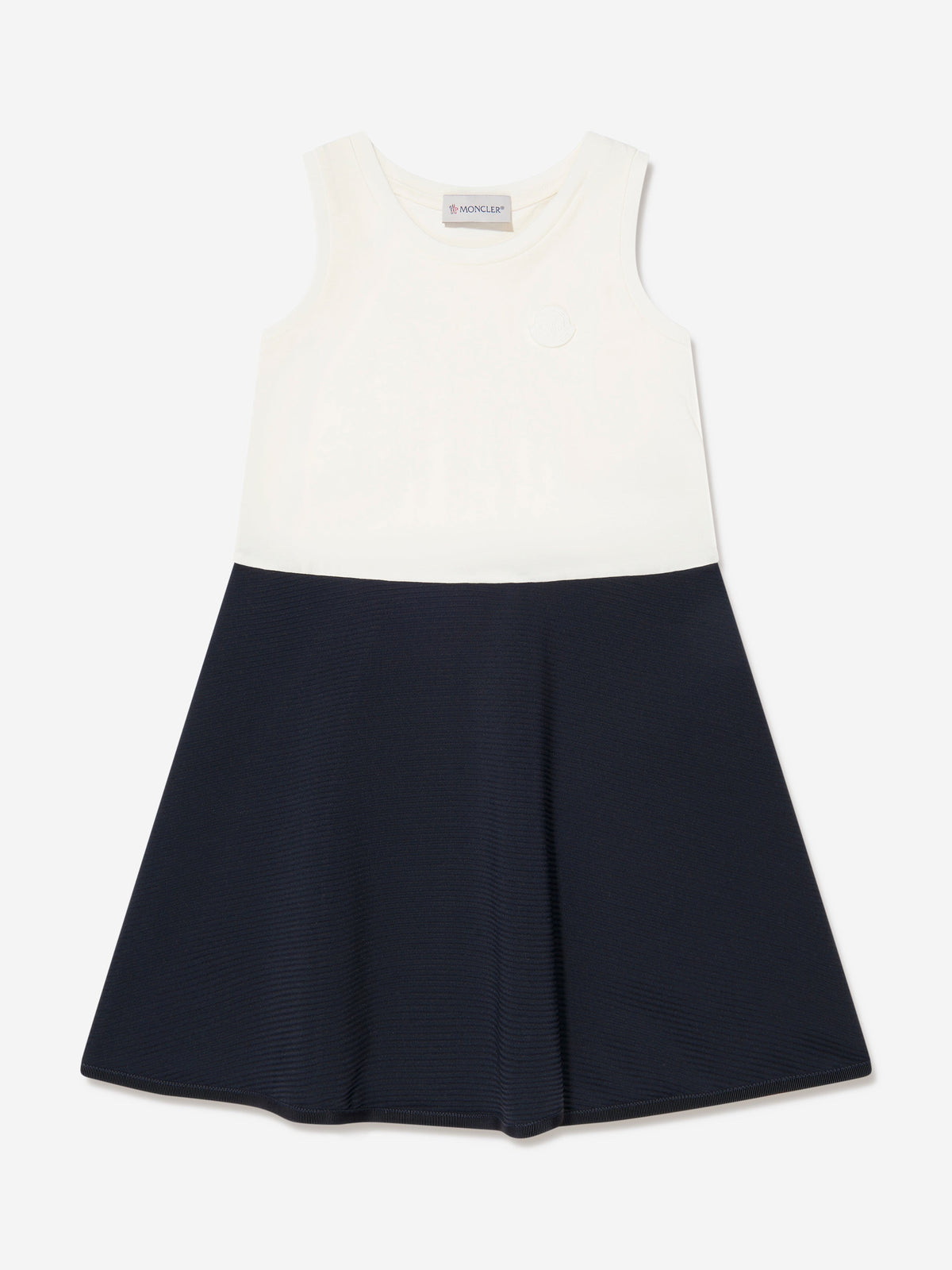 Girls Colourblock Dress in Navy