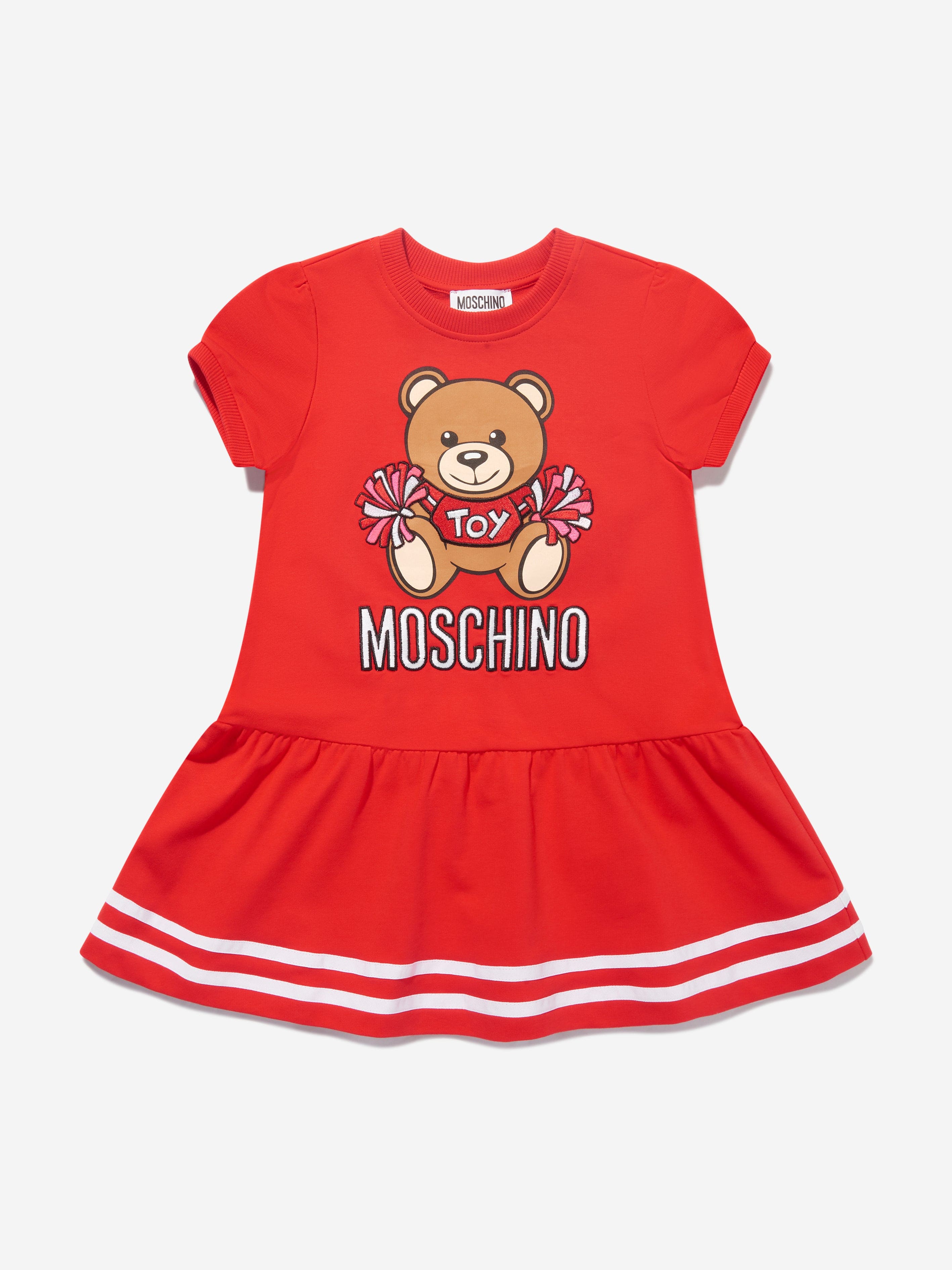 Girls red moschino dress hotsell