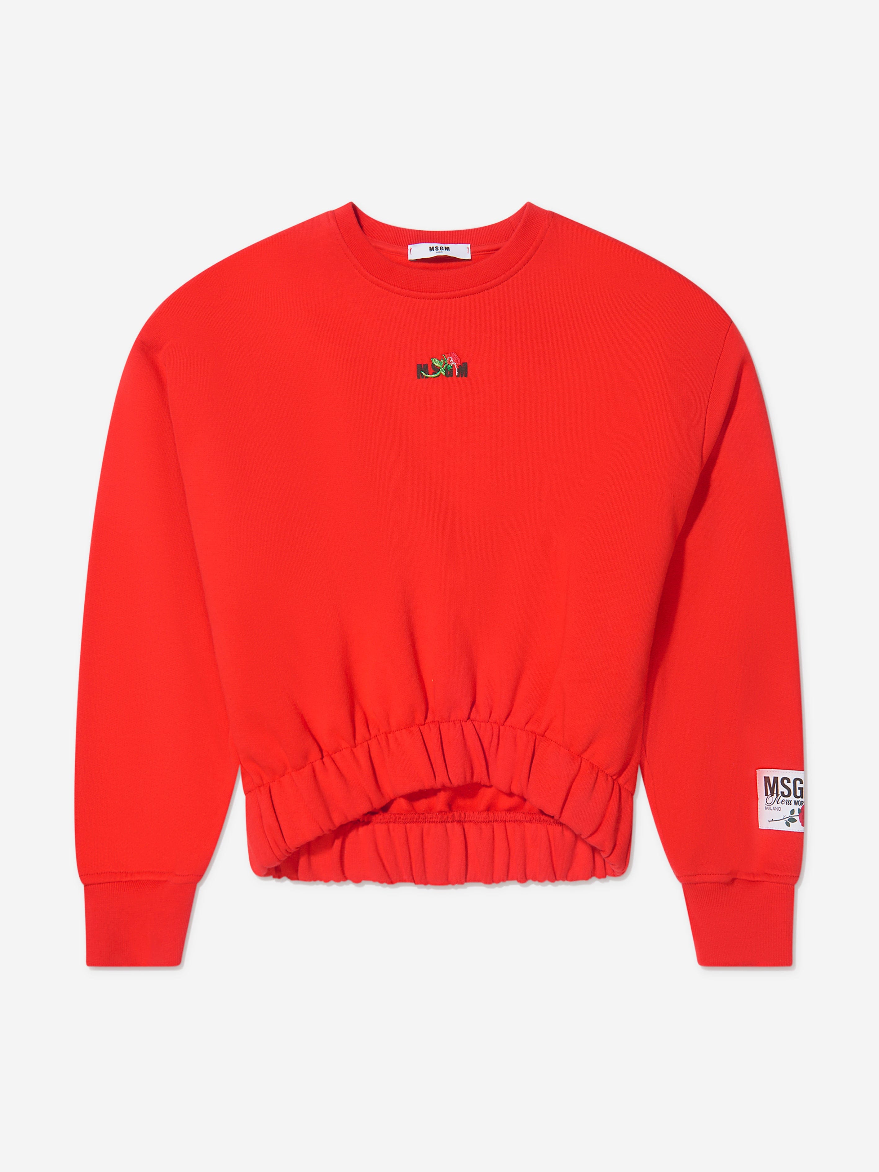 Msgm cropped sweatshirt deals