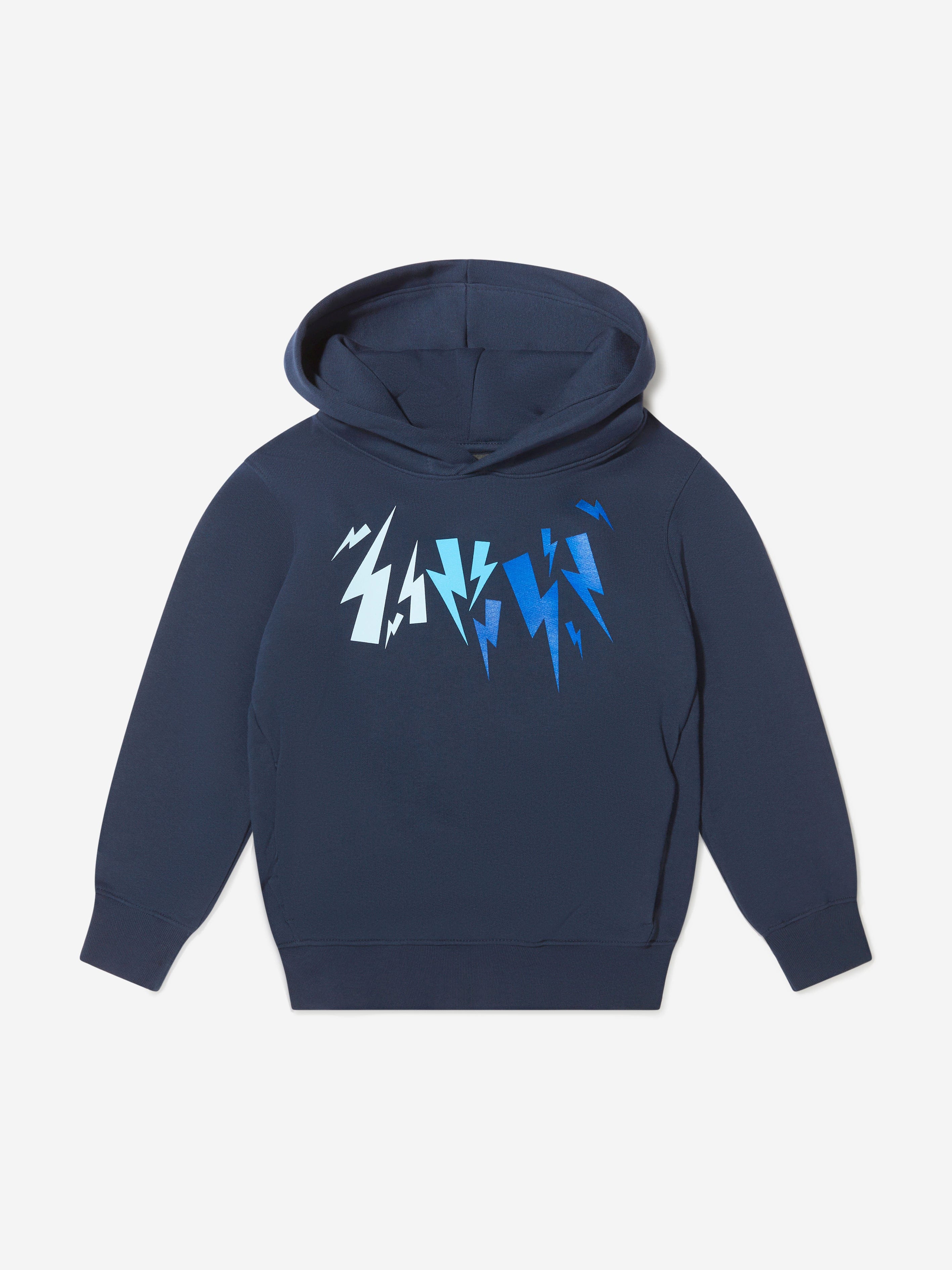 Neil Barrett Boys Lightning Bolt Print Hoodie Childsplay Clothing