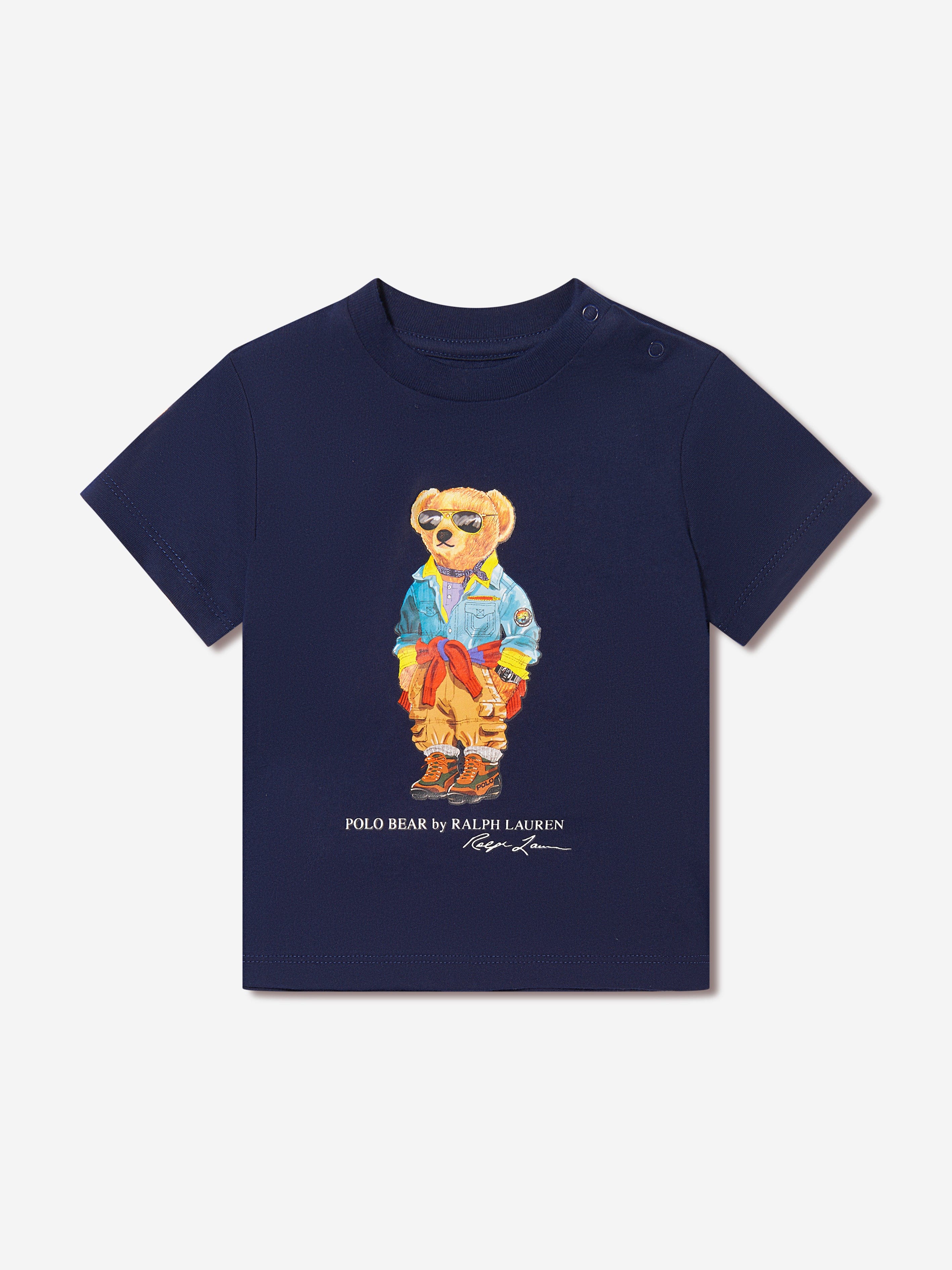 Ralph Lauren Kids Baby Boys Bear T Shirt in Navy Childsplay Clothing