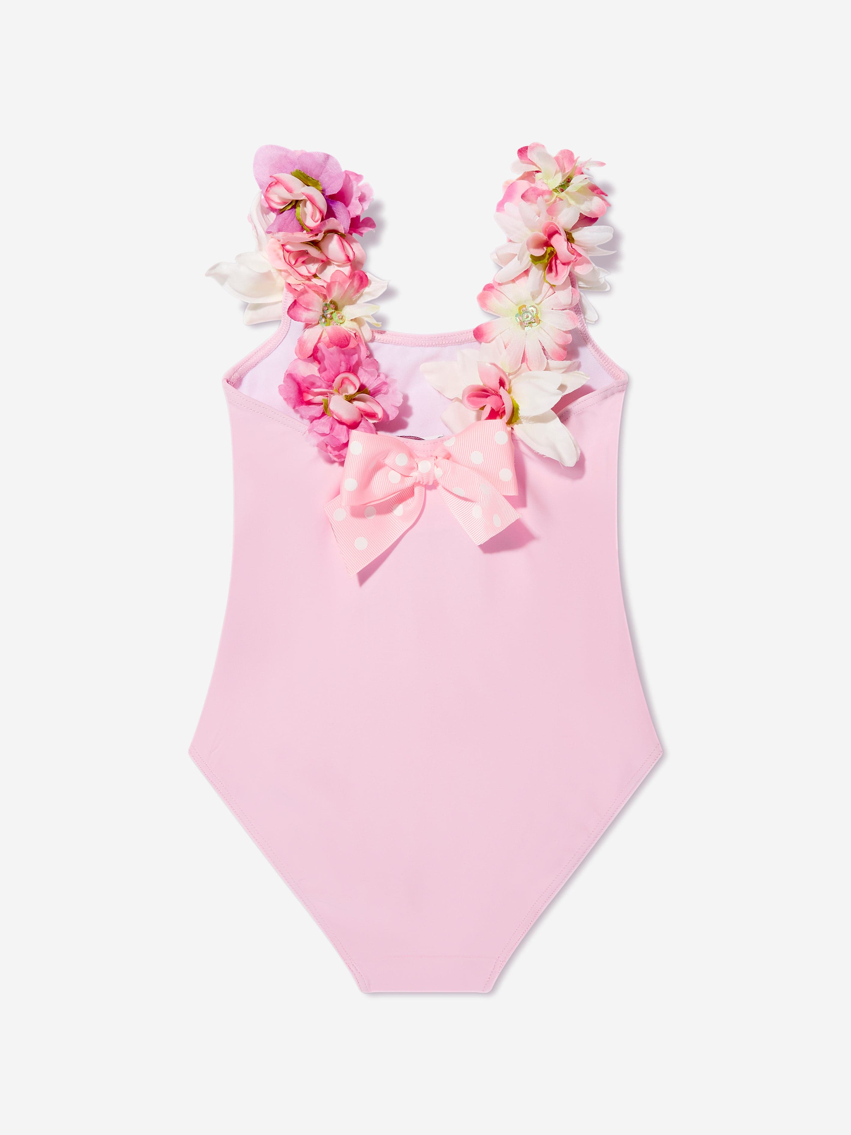 White swimsuit on sale with pink flowers