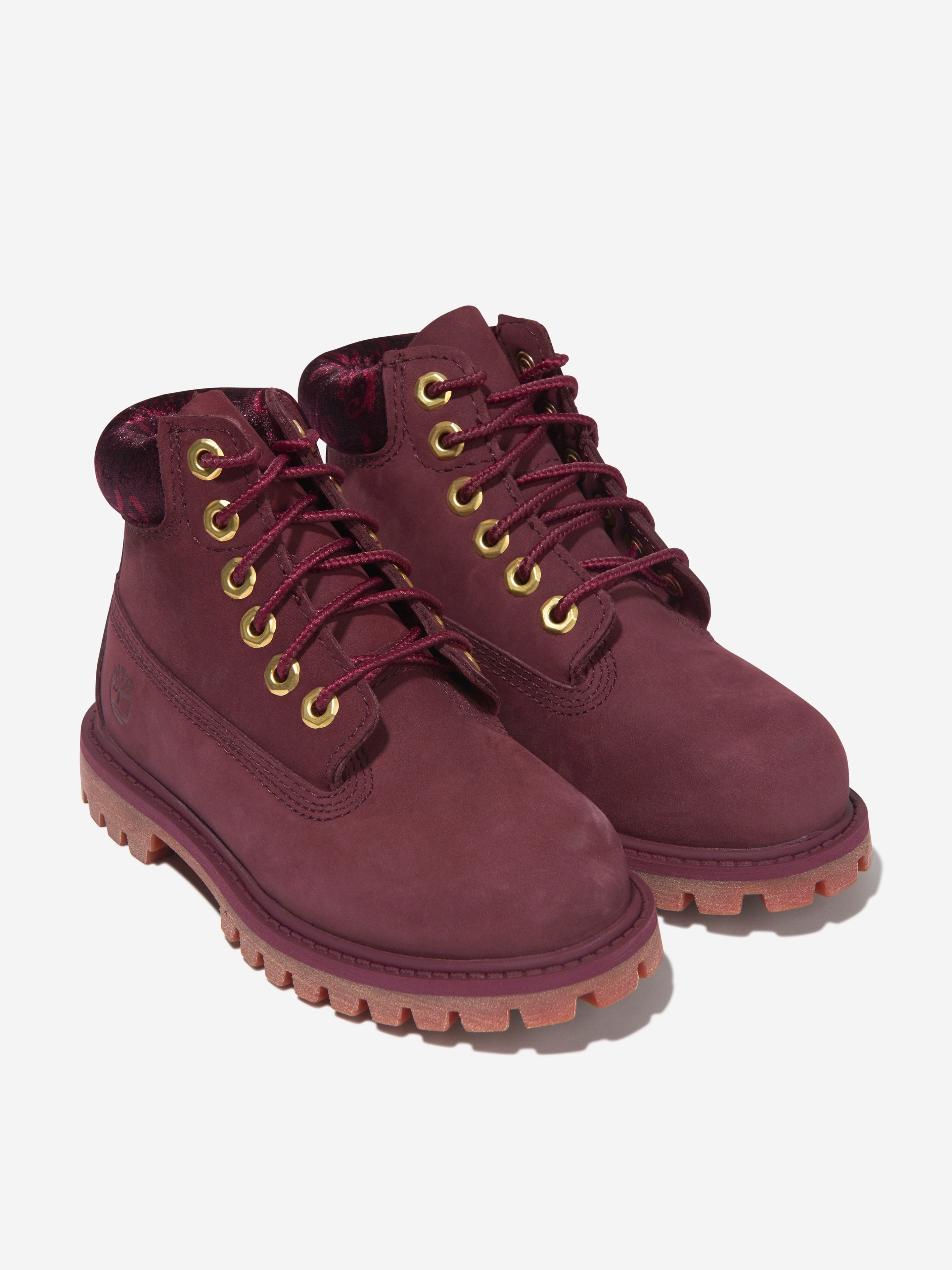 Red and gold timbs sales
