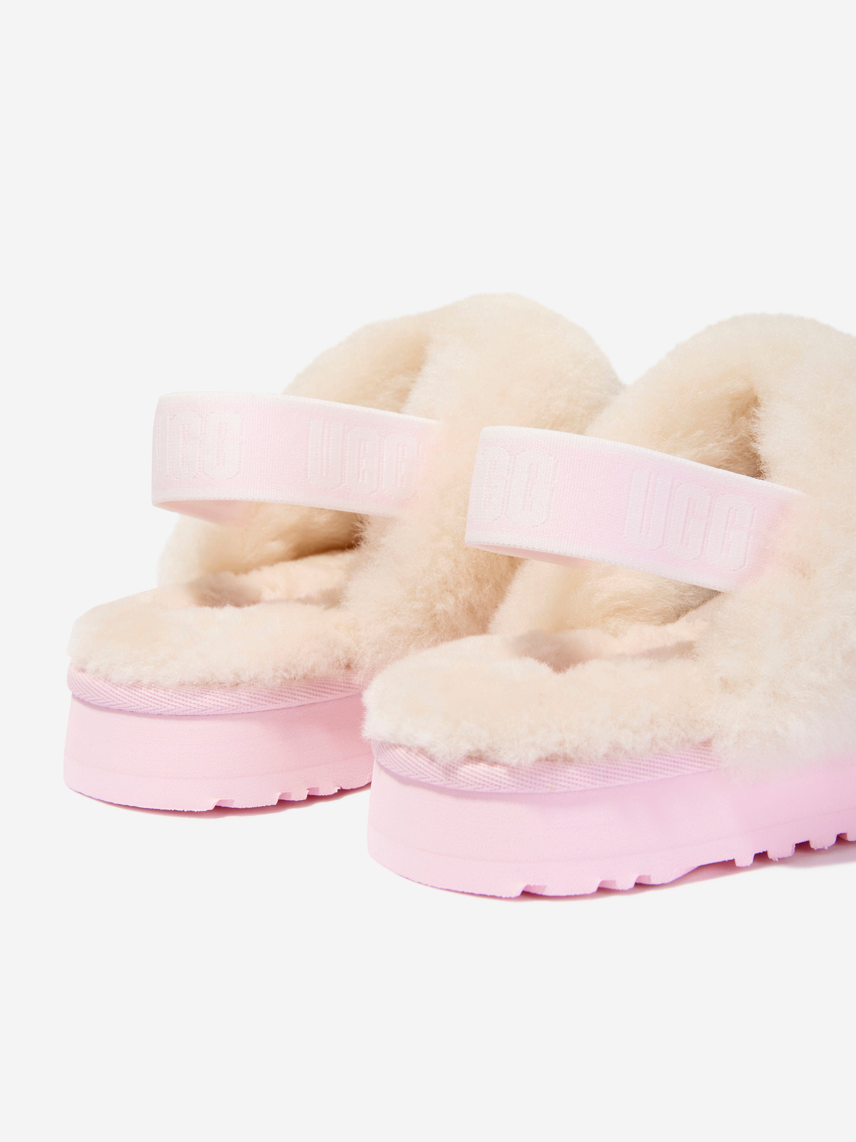 Girls pink ugg slippers hotsell